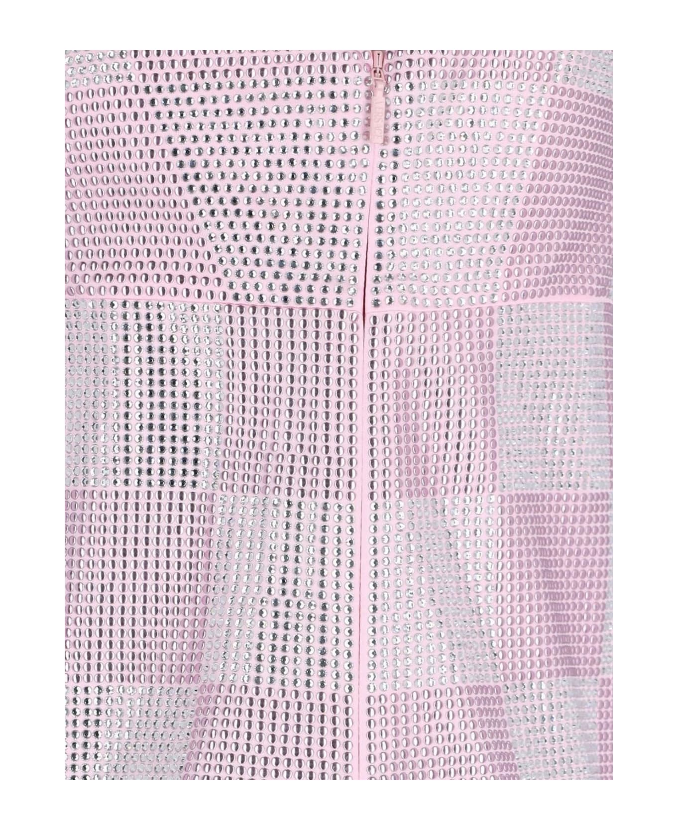 Versace Check Mini Dress - PINK/SILVER ワンピース＆ドレス