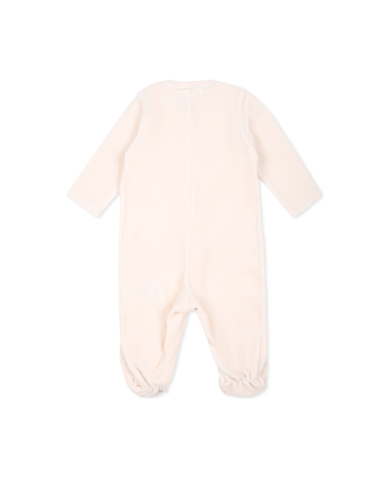 Chloé Multicolor Babygrow Set For Baby Girl With Logo And Flowers - Multicolor