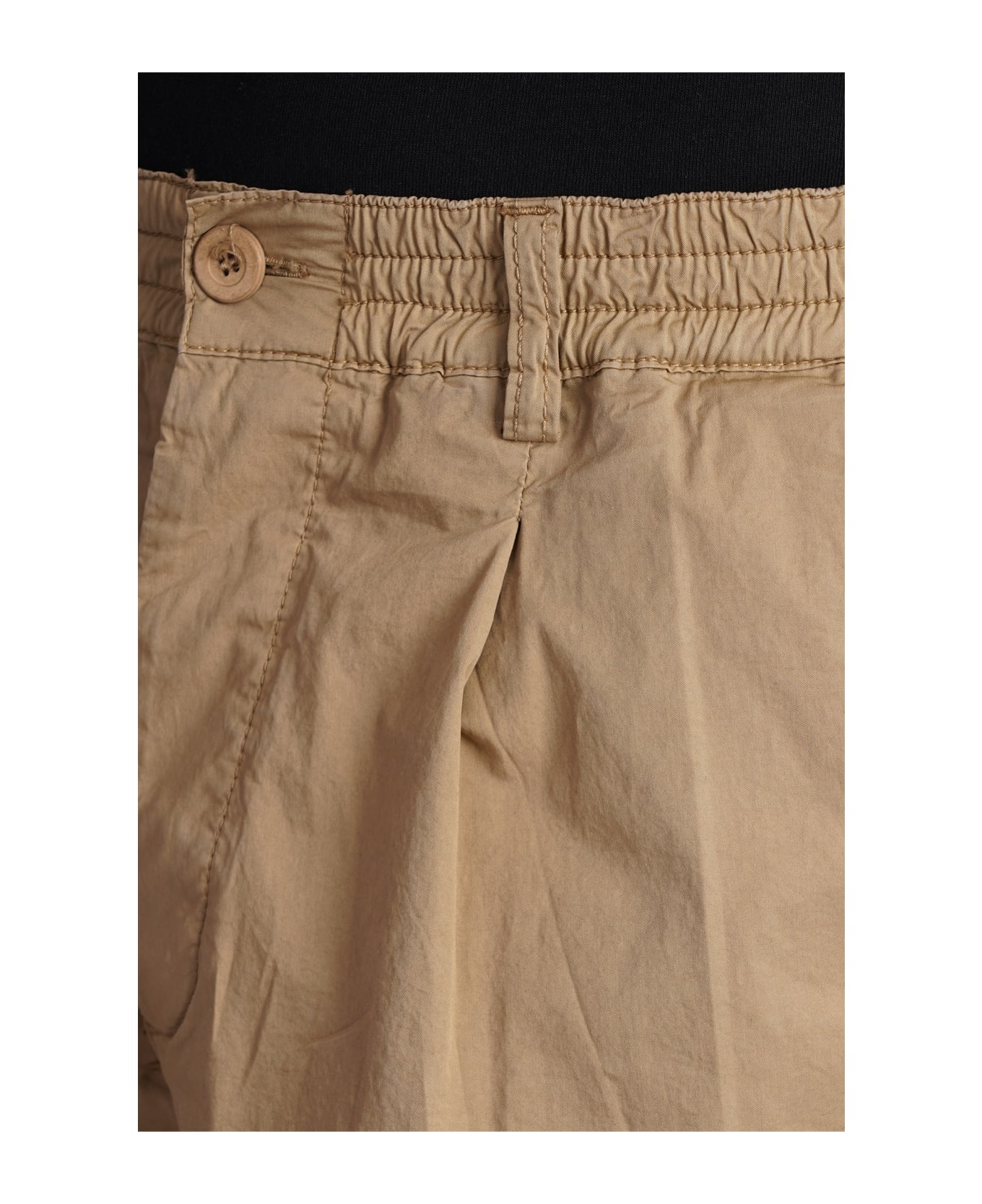 Paura Harrison Shorts In Beige Cotton - beige