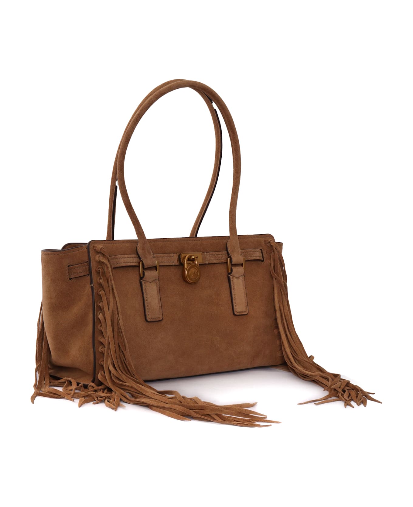 Michael Kors Sm Ew Shoulder Tote - BROWN
