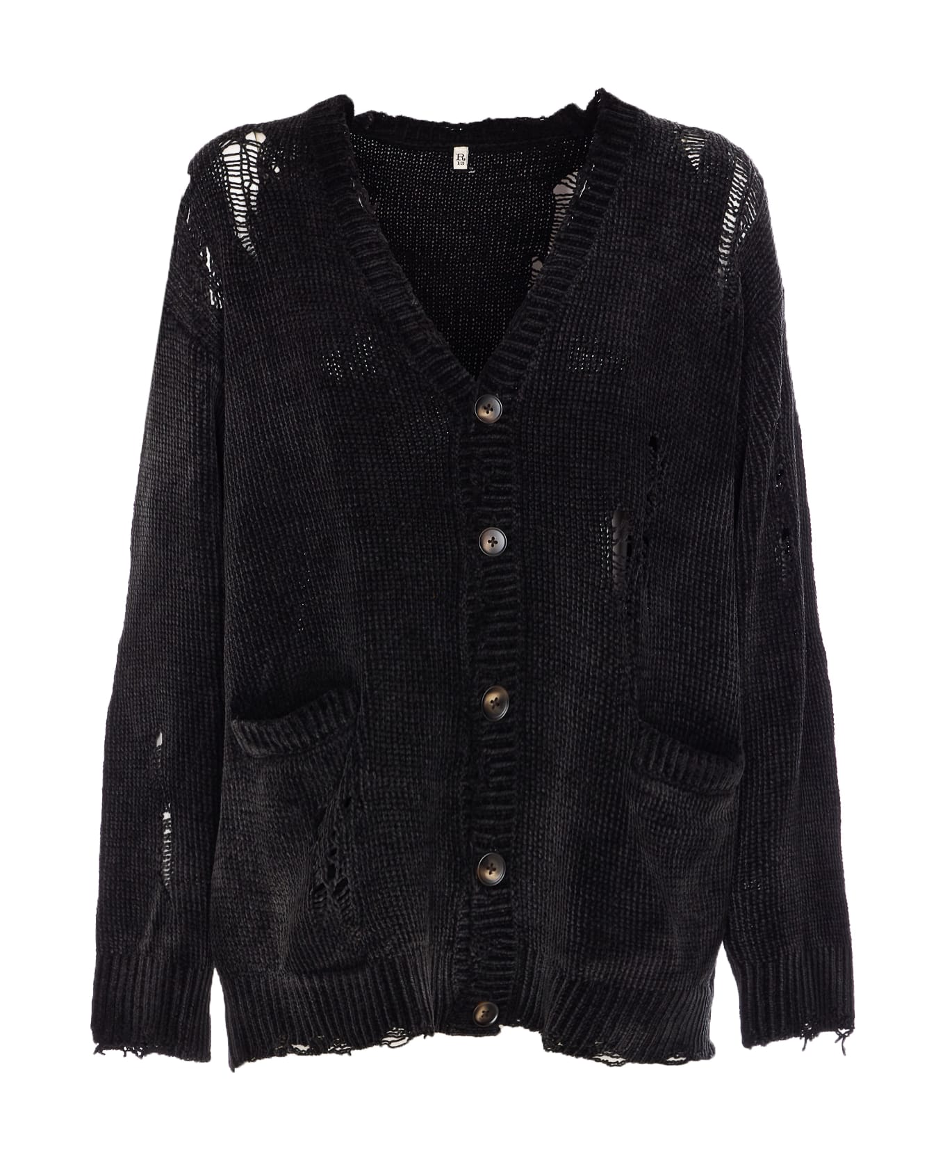 R13 Boyfriend Cardigan - Black