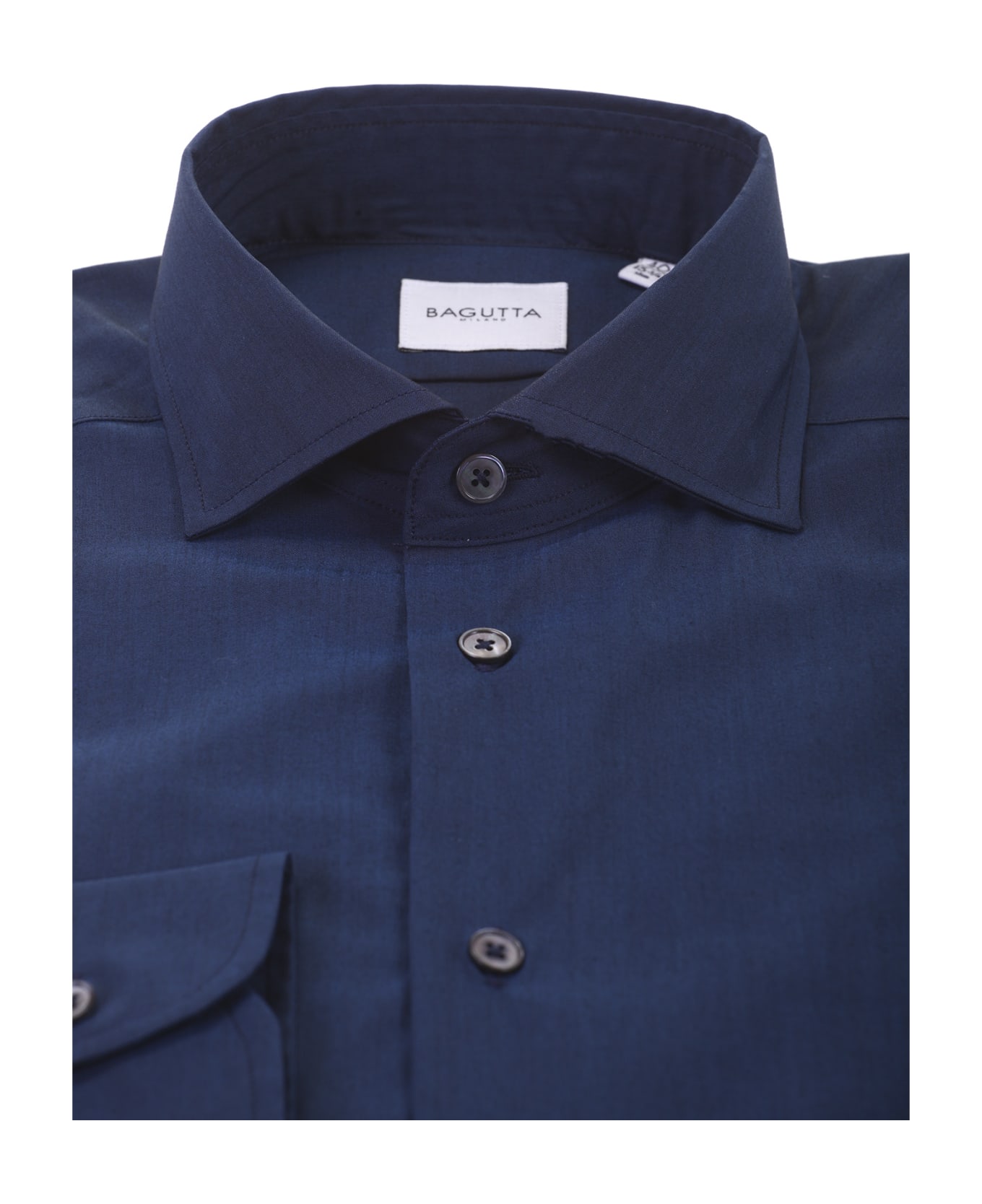 Bagutta "Walter" cotton shirt - Blu