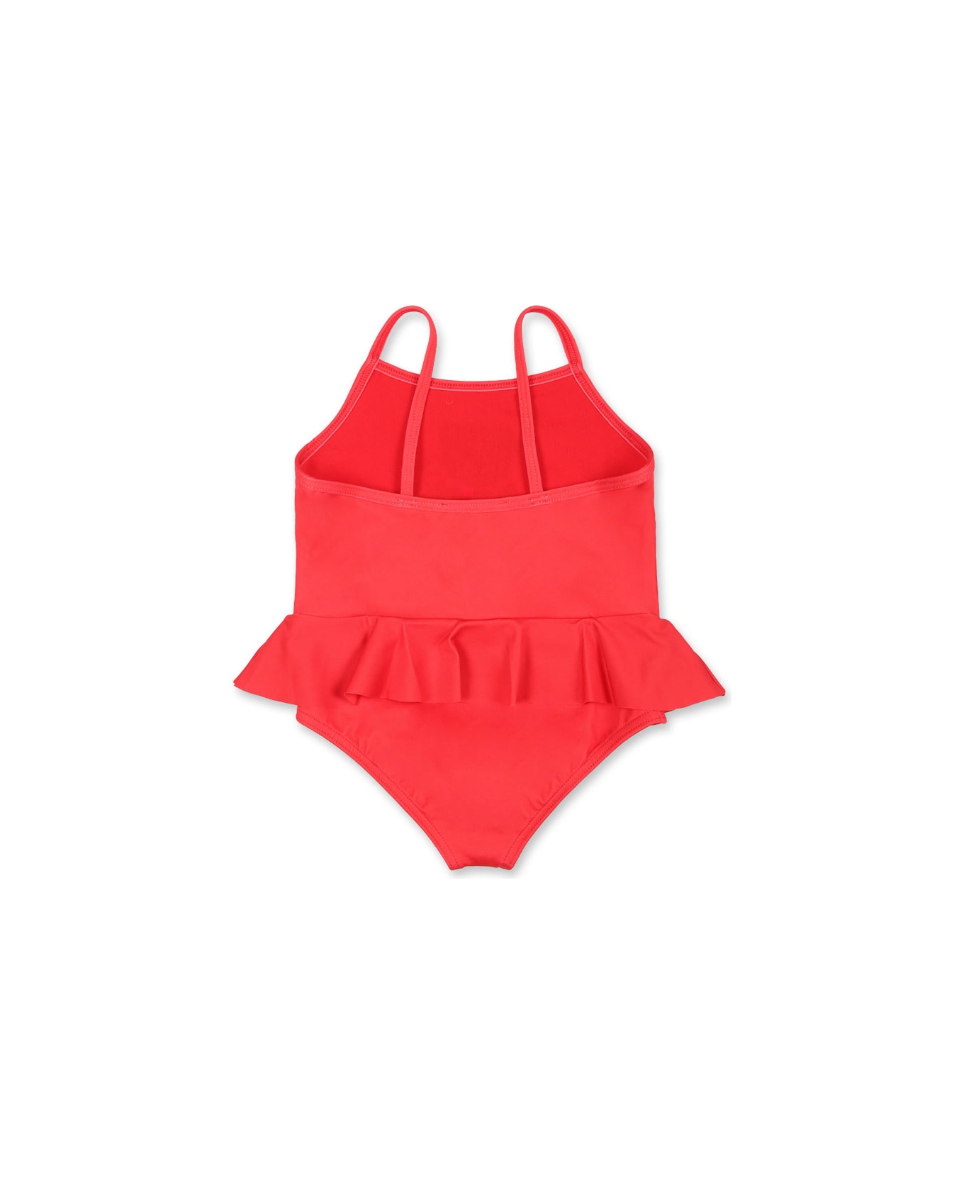 Moschino Red Swimsuit For Baby Girl With Teddy Bear - Red 水着