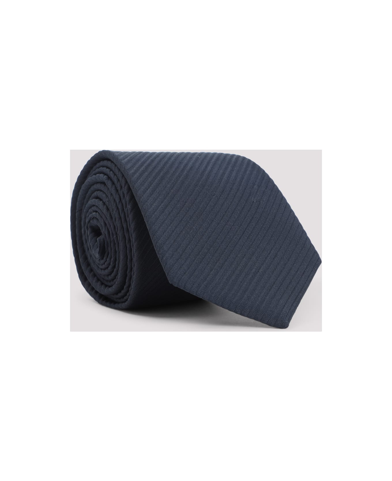Giorgio Armani Viscose And Silk Tie - Black Iris
