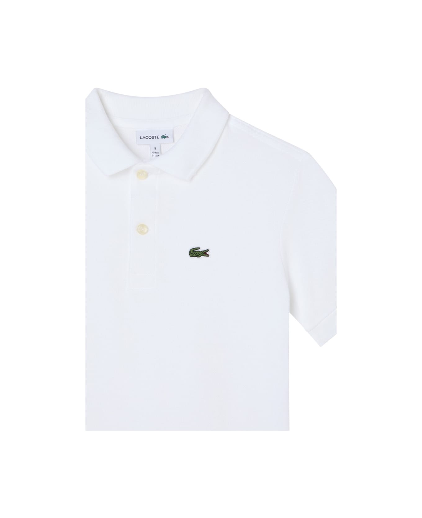 Lacoste Polo With Logo - WHITE