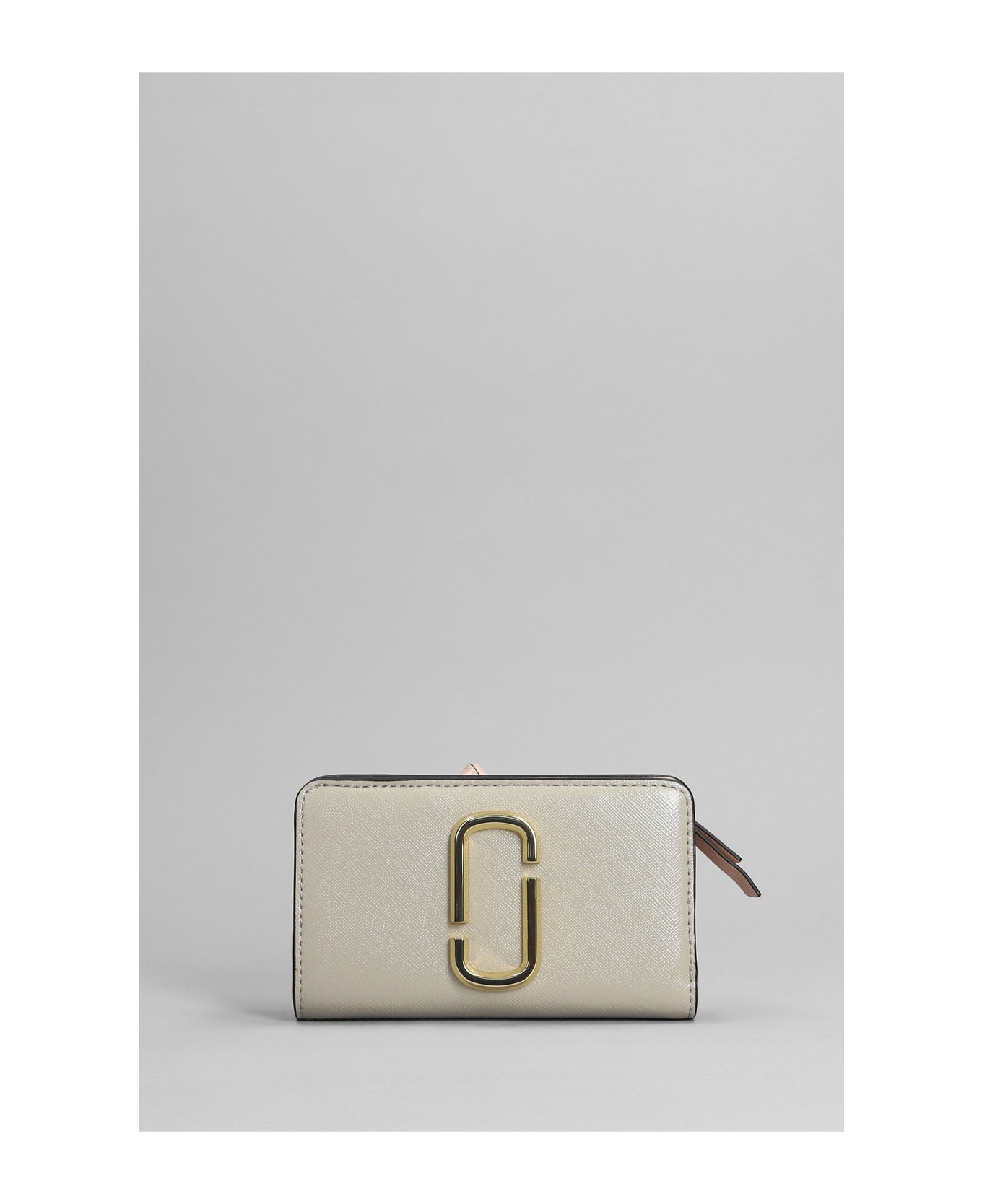 Marc Jacobs Wallet In Grey Leather - grey