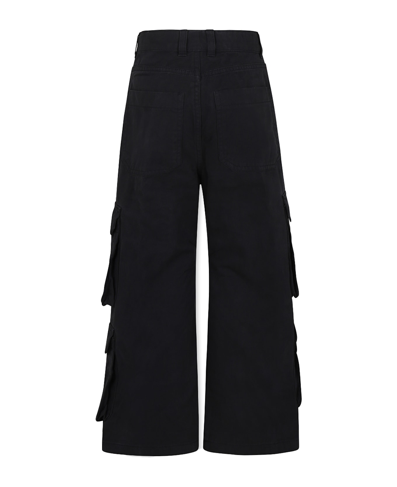 Diesel Black Trousers For Girl - Black