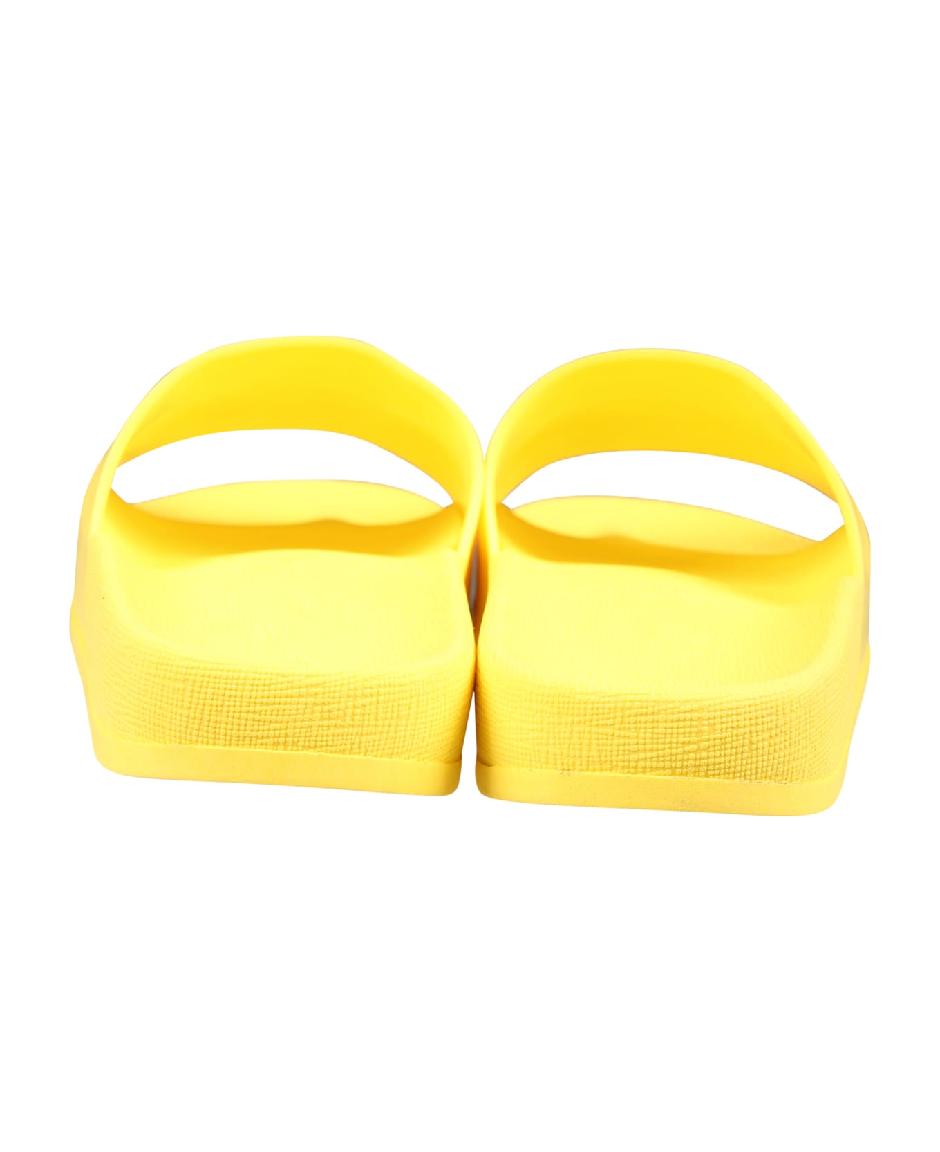 Little Marc Jacobs Yellow Slippers For Kids With Logo - Yellow