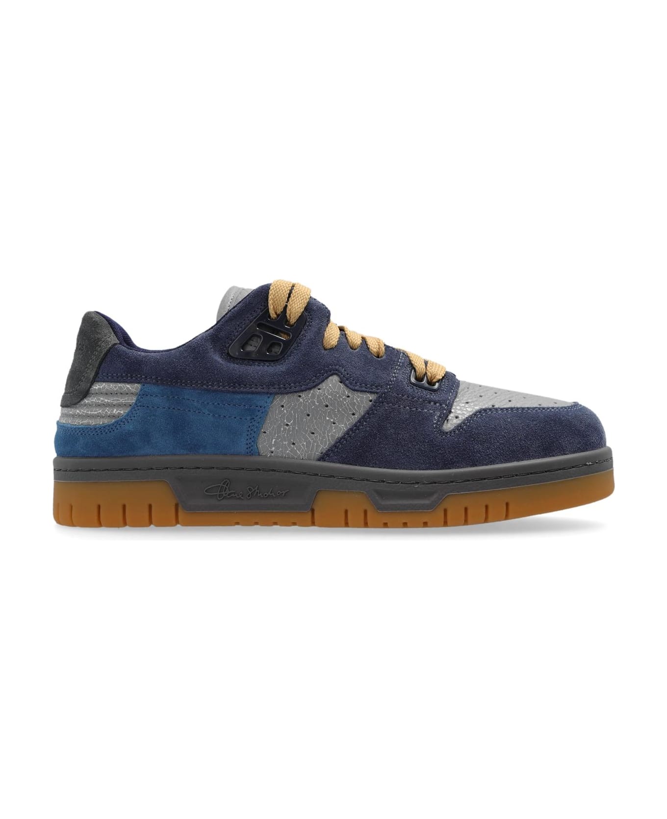 Acne Studios Leather Sneakers - Afs Grey/blue スニーカー