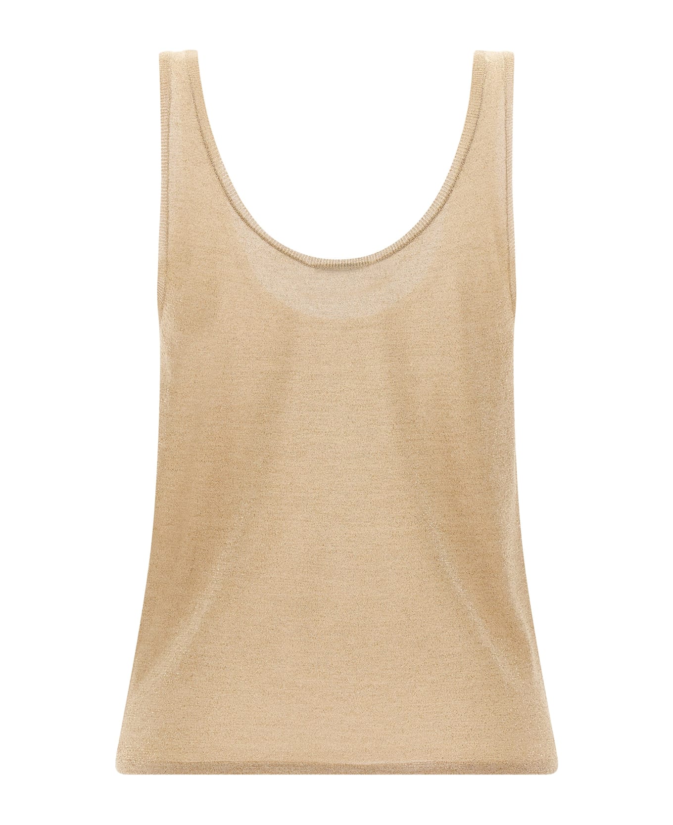 Saint Laurent Lamé Top - GOLD