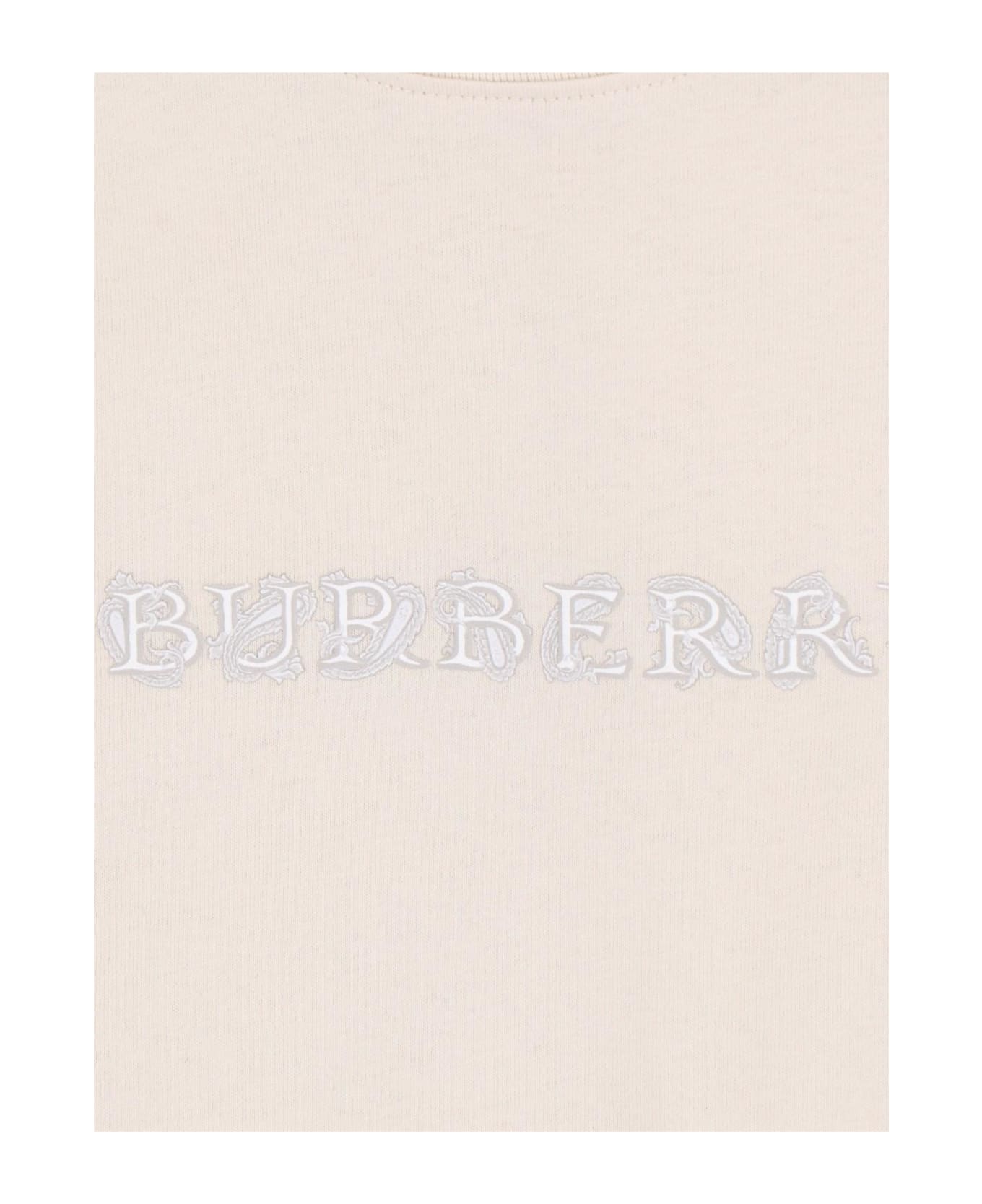 Burberry Logo T-shirt - NEUTRALS