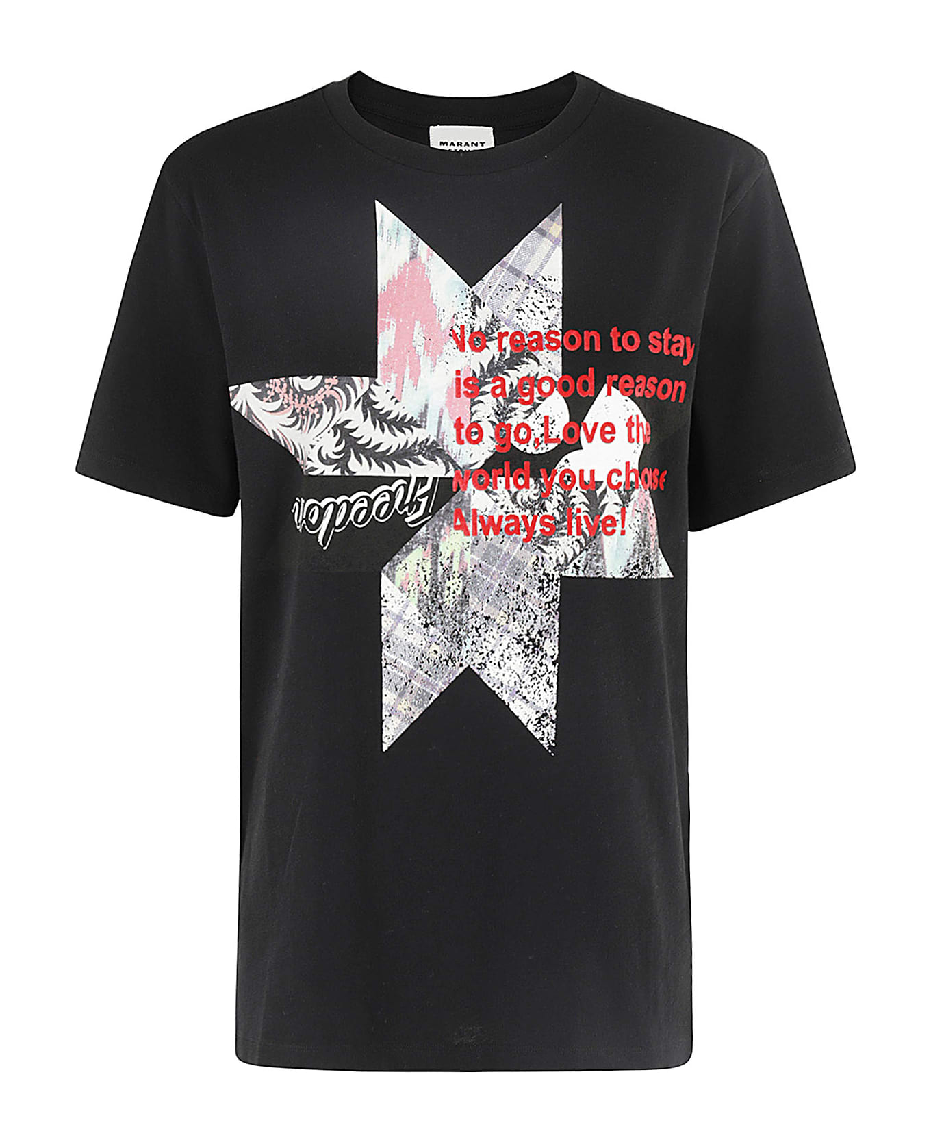 Marant Étoile Zewel T-shirt - Fk Faded Black