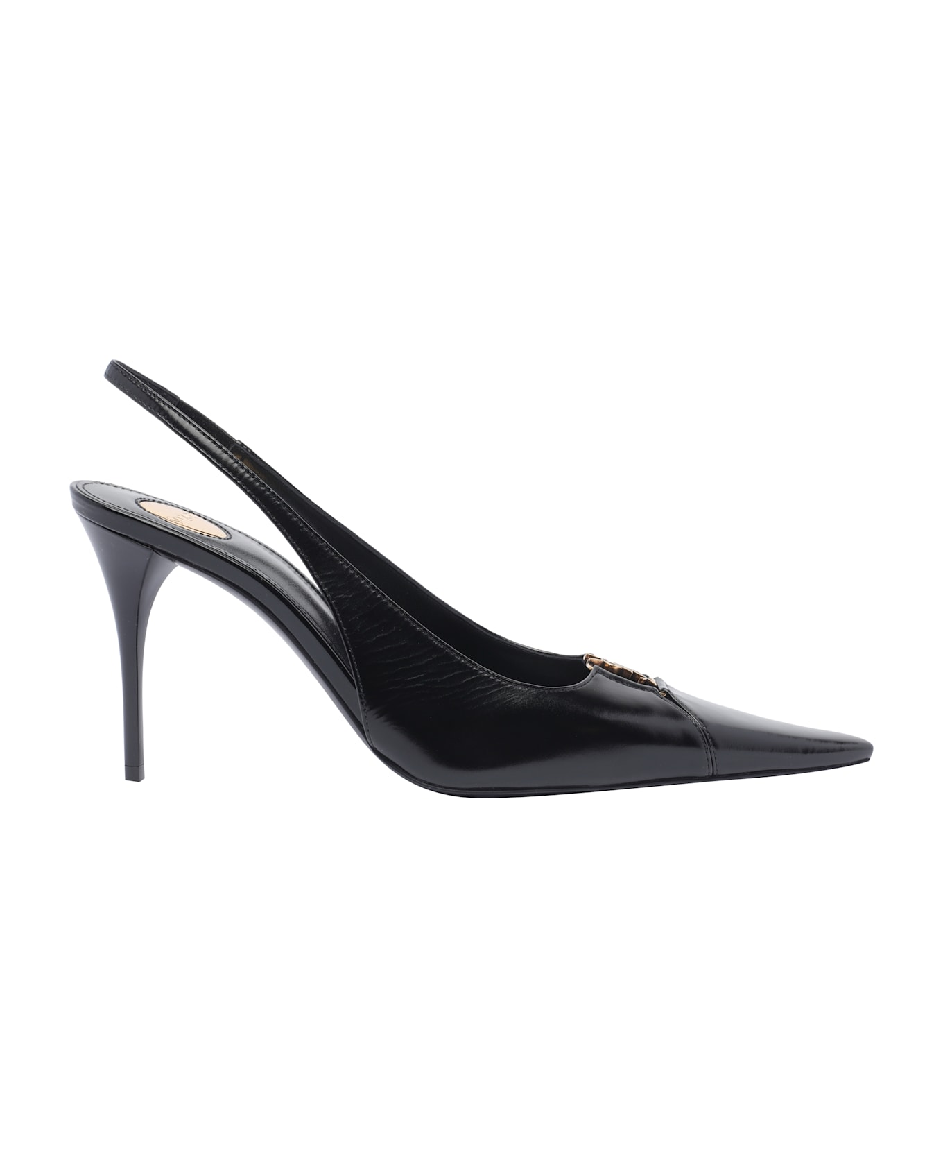 Saint Laurent Babylone Breteuil Slingback Pumps - Black