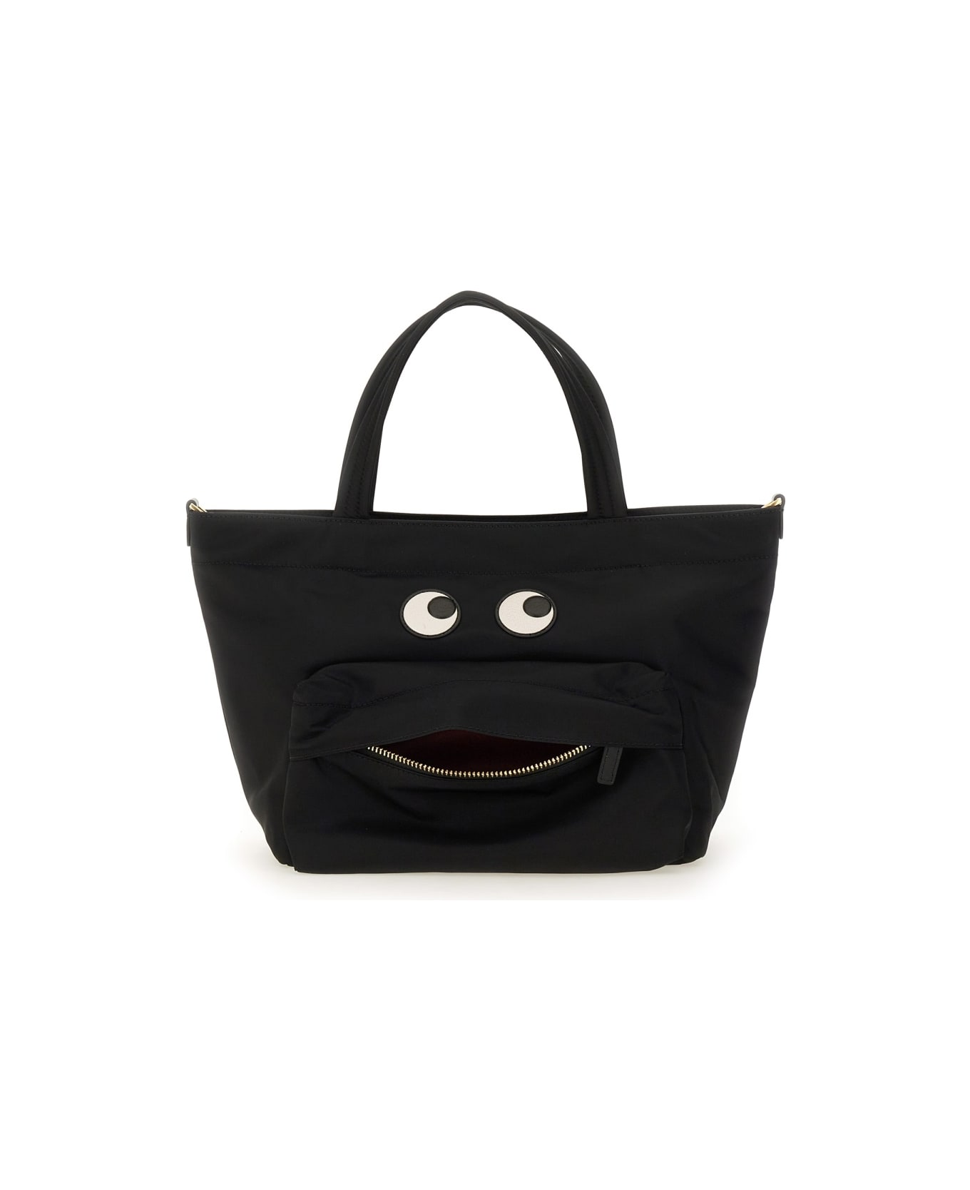 Anya Hindmarch Mini "eyes" Tote Bag - BLACK