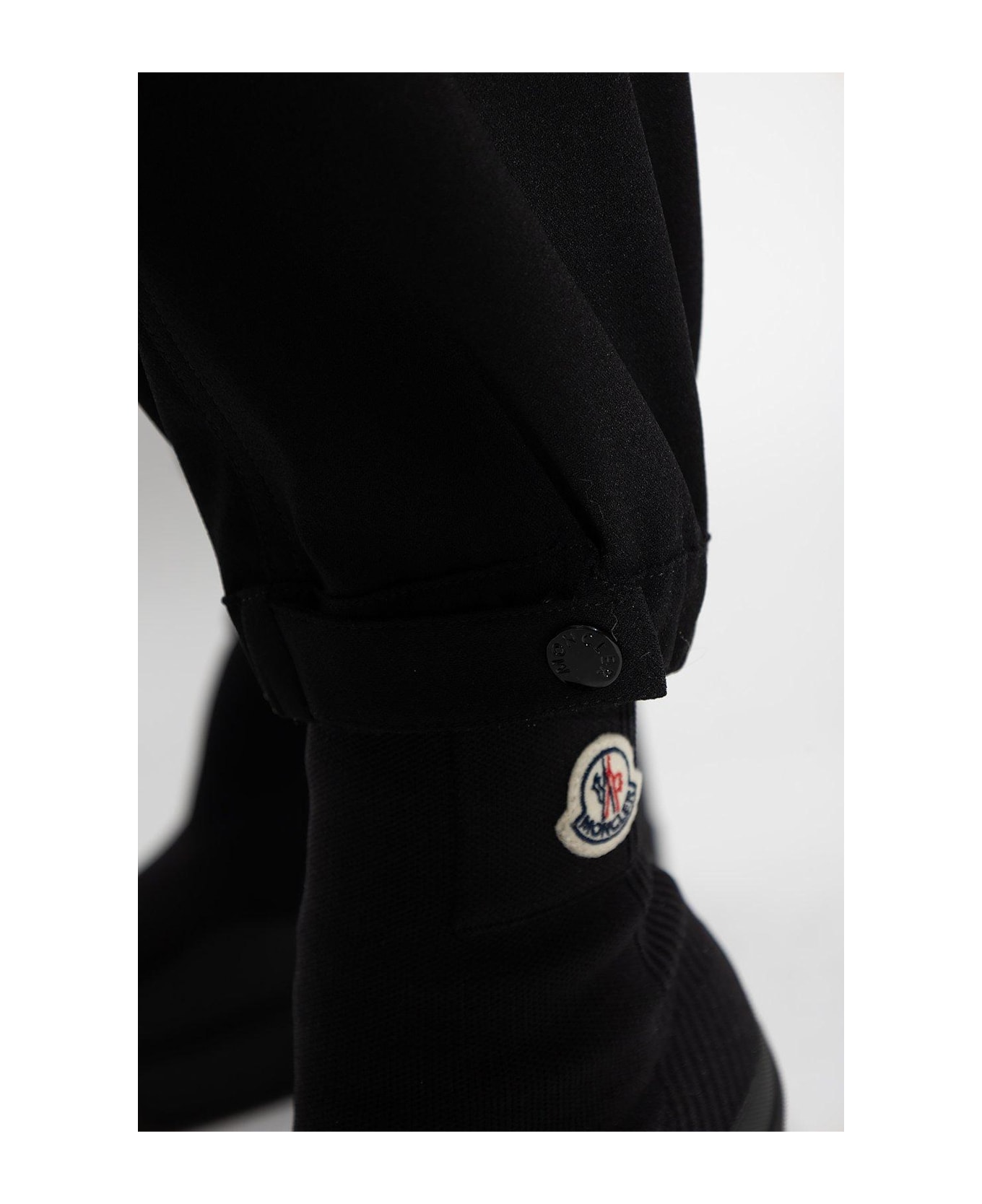 Moncler Relaxed Fitting Straight Leg Trousers - Black