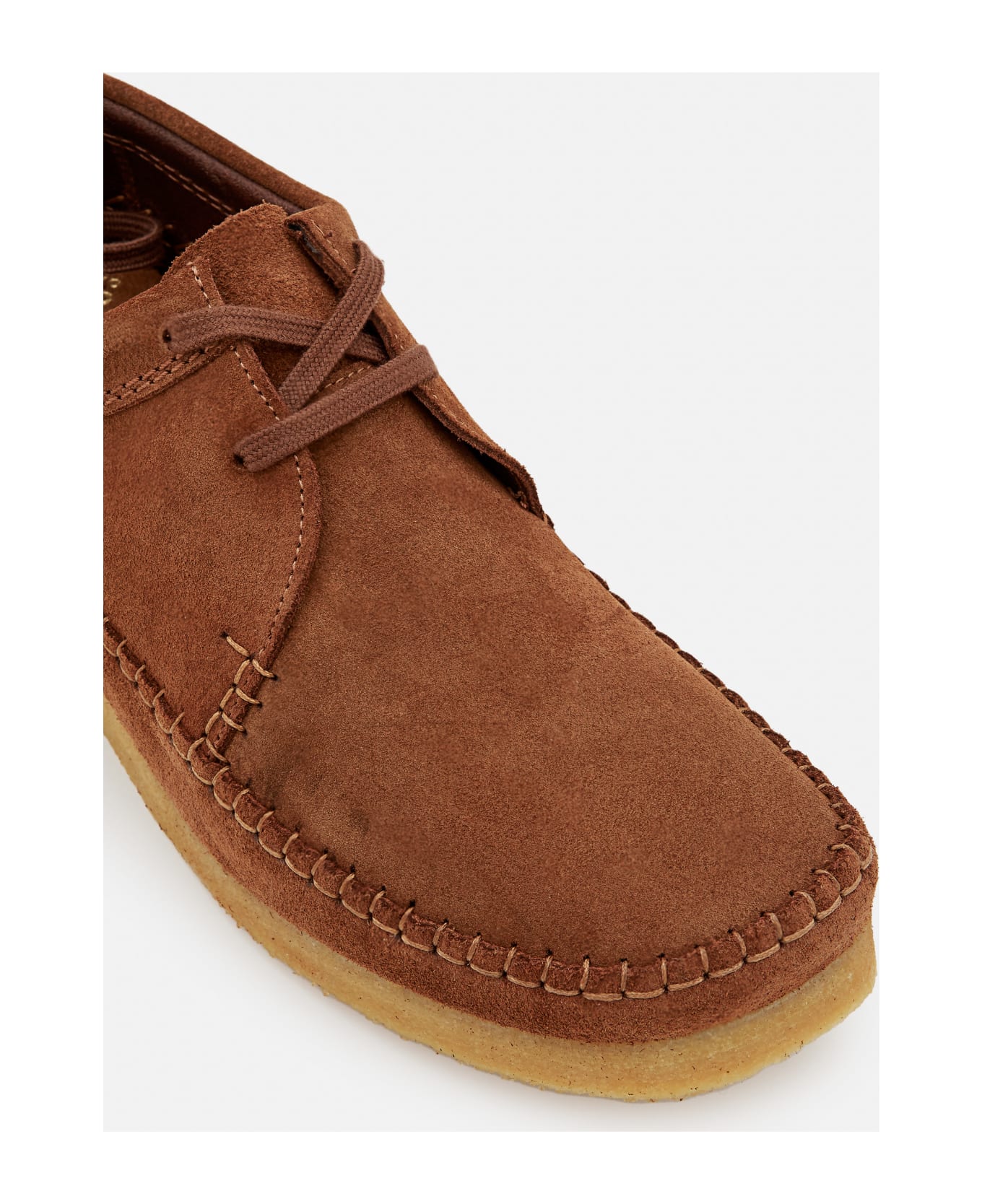 Clarks Weaver Suede Lace-up Shoes - Brown