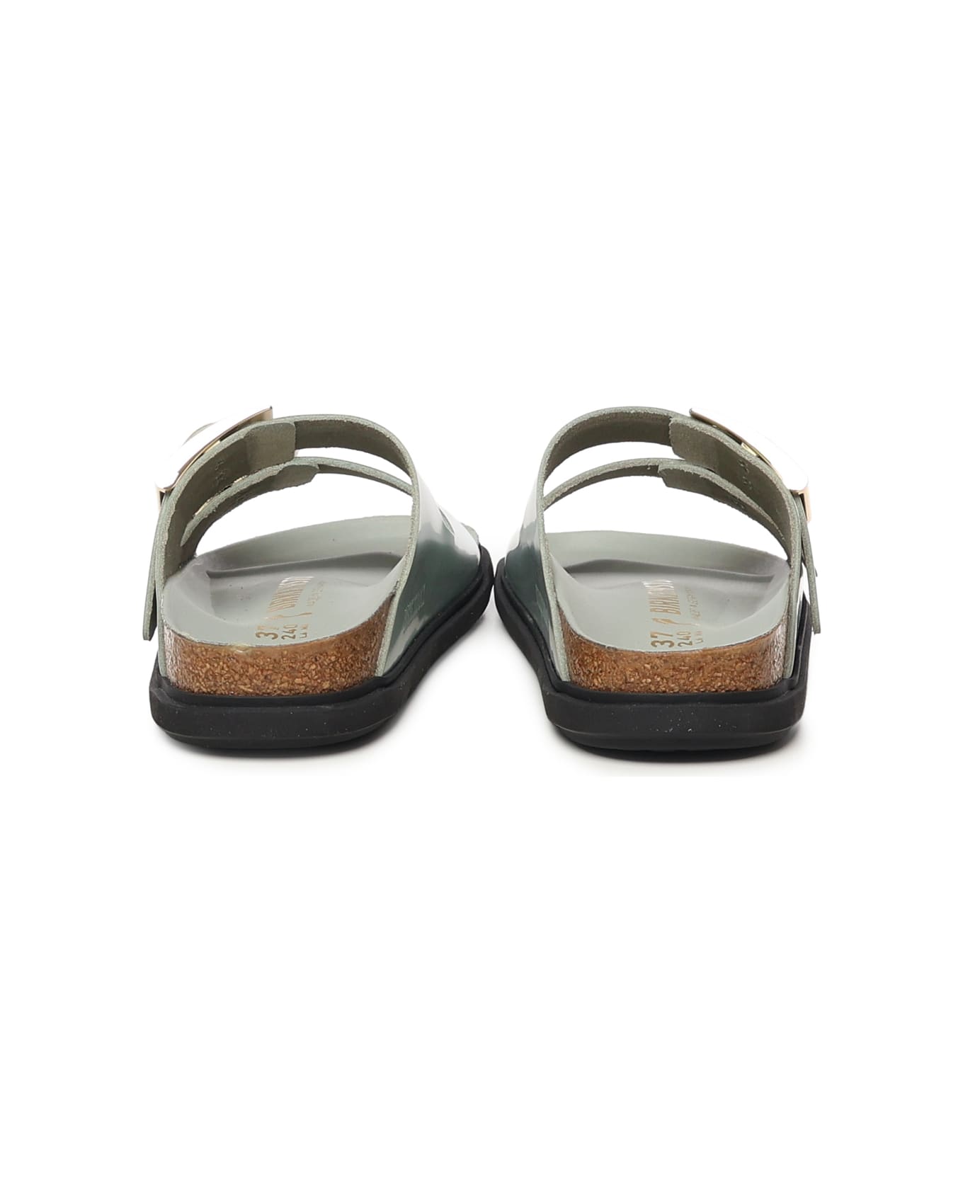 Birkenstock Arizona Leather Sandals - SHINE PURE SAGE