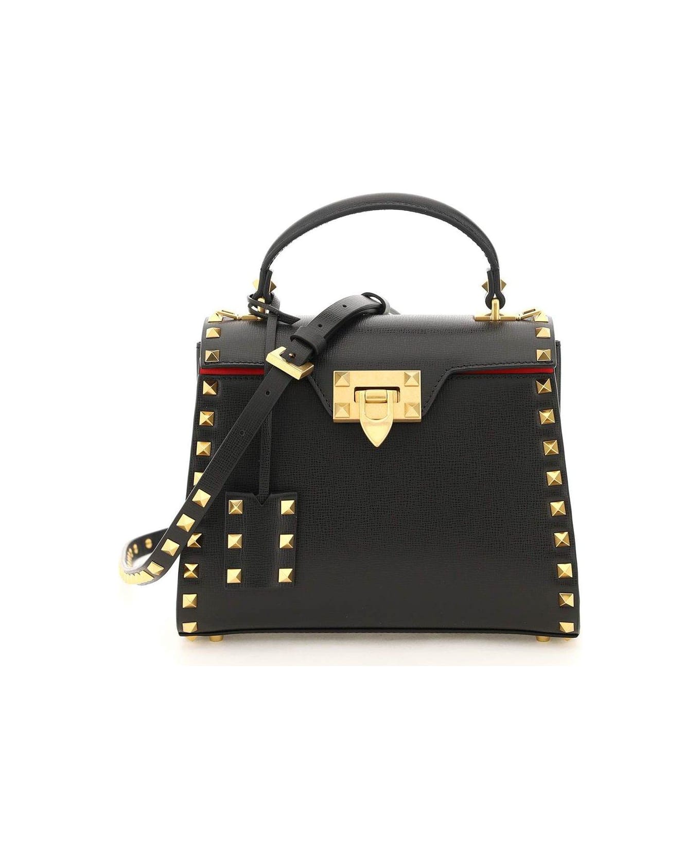 Valentino Garavani Rockstud Alcove Small Tote Bag - Nero