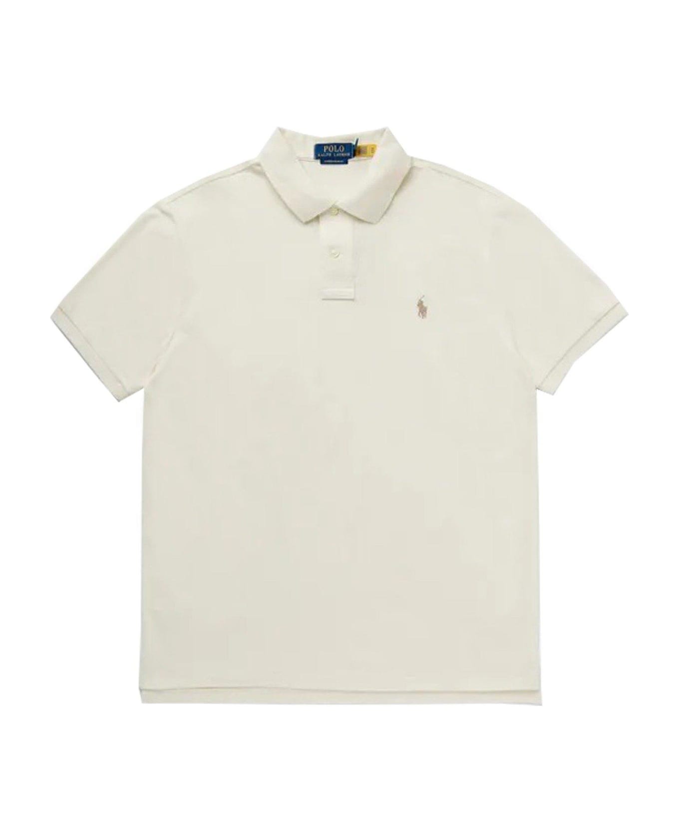 Ralph Lauren Pony Embroidered Polo Shirt - NATURAL シャツ