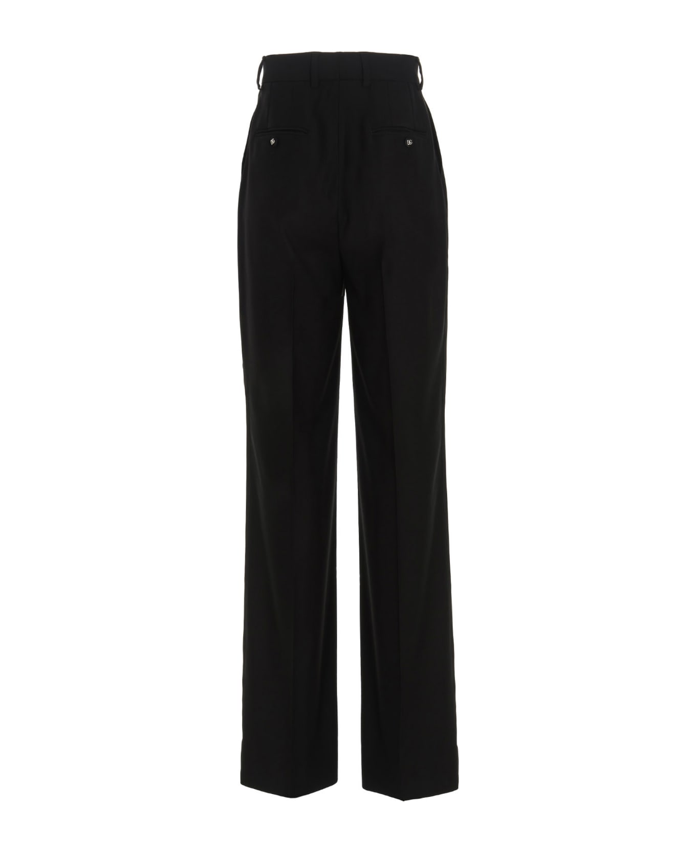 Dolce & Gabbana Wool Trousers - Black  