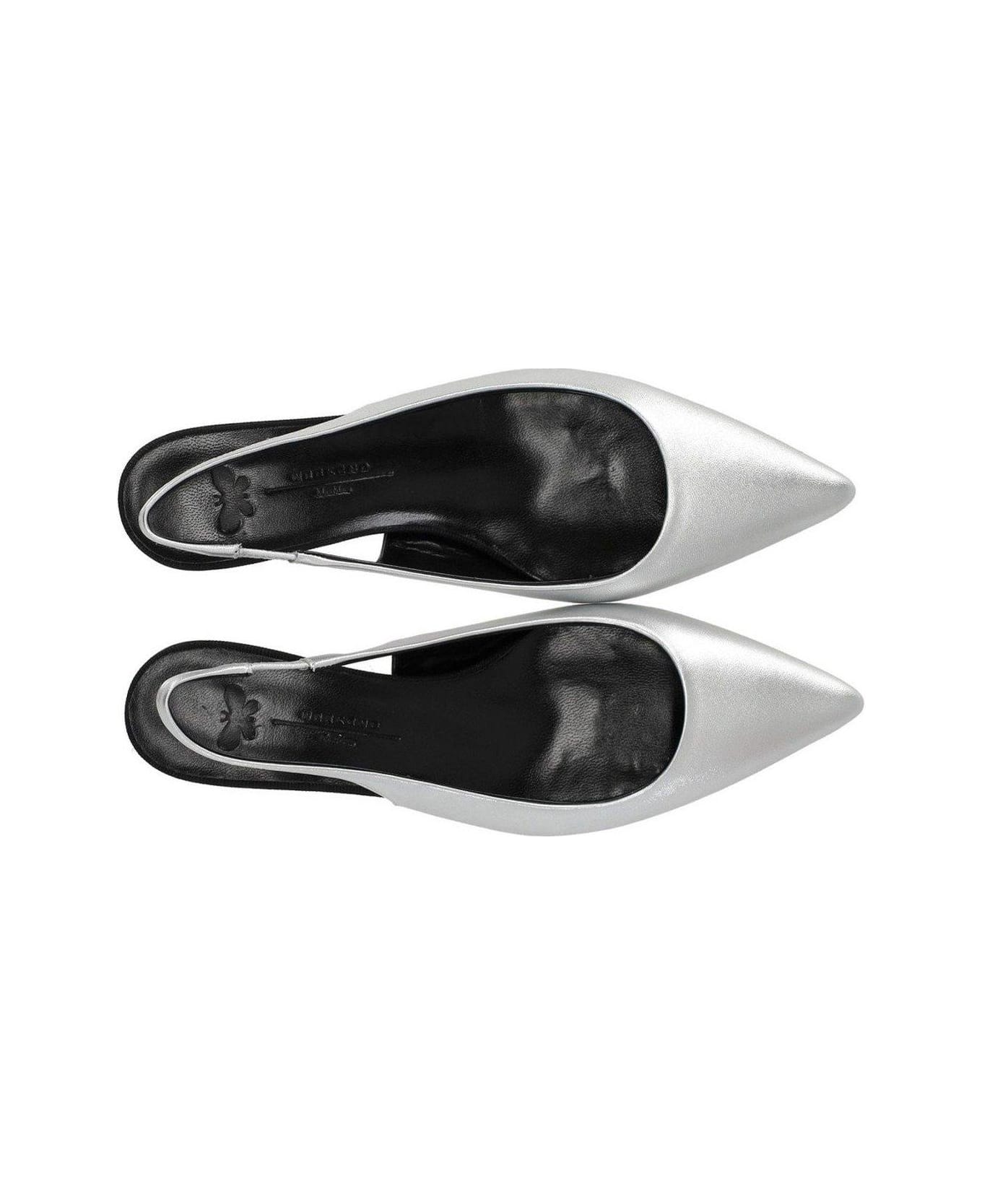 Weekend Max Mara Gallico Slingback Pumps - Silver