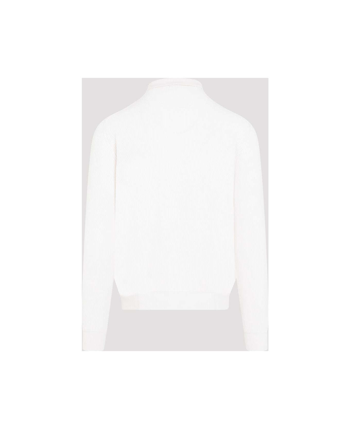 Kiton Knit Polo - Bianco