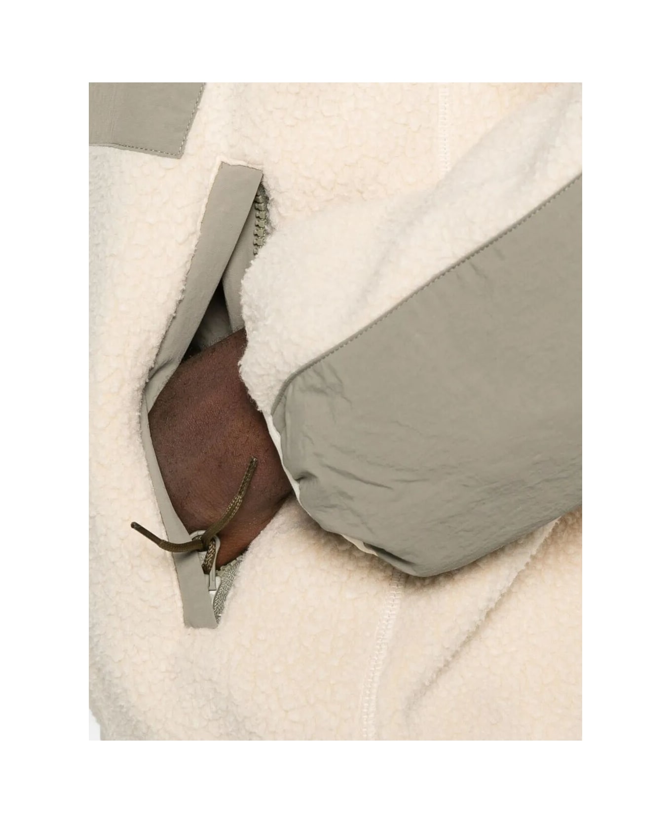 Maison Kitsuné Casual Fleece Jacket - Ecru