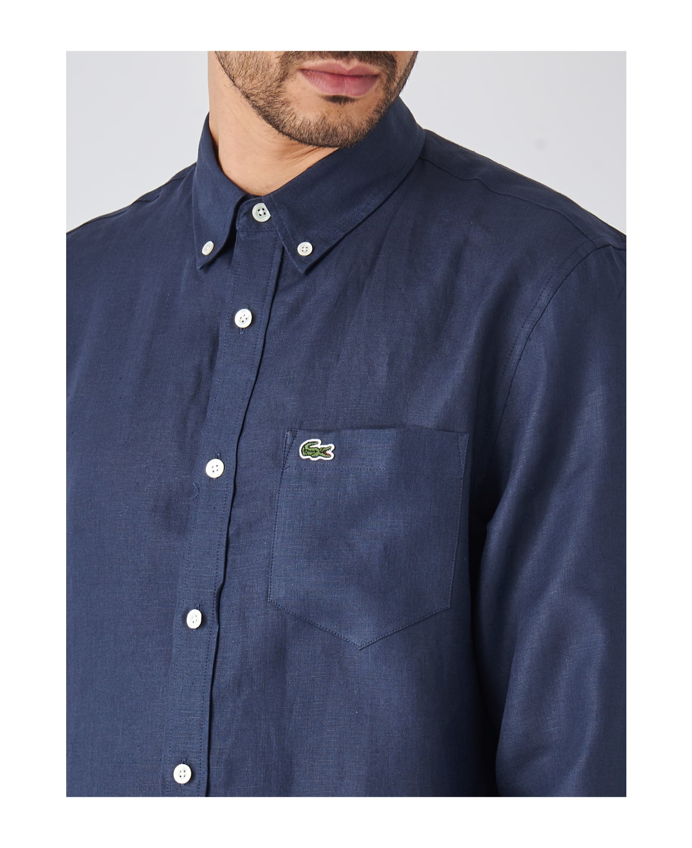 Lacoste Camicia M/l Shirt - NAVY