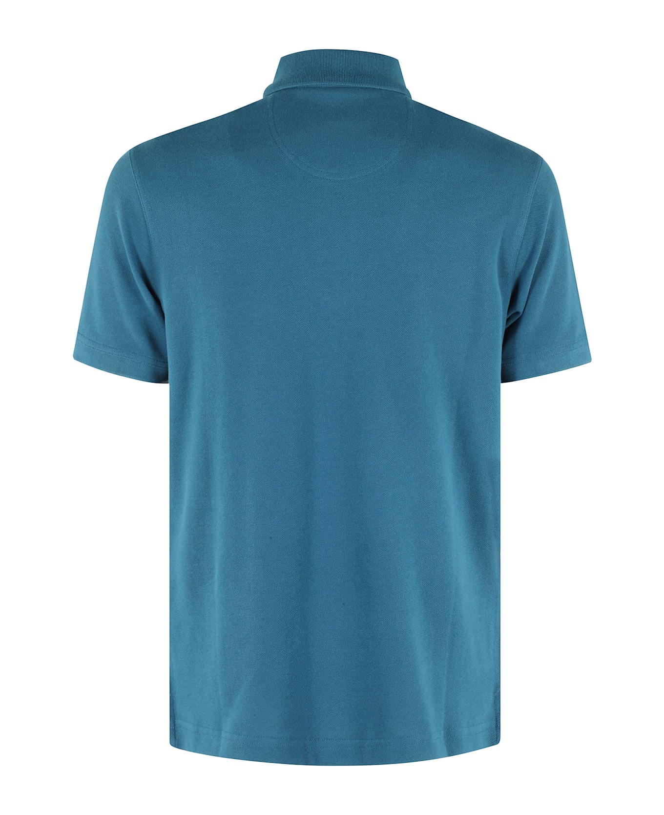 Barbour Tartan Pique Polo - Lyons Blue
