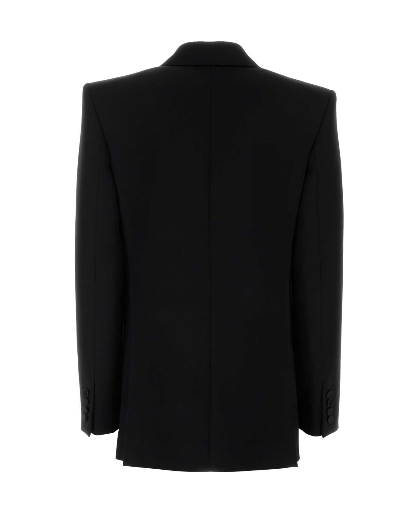 Saint Laurent Black Wool Blazer - NOIR