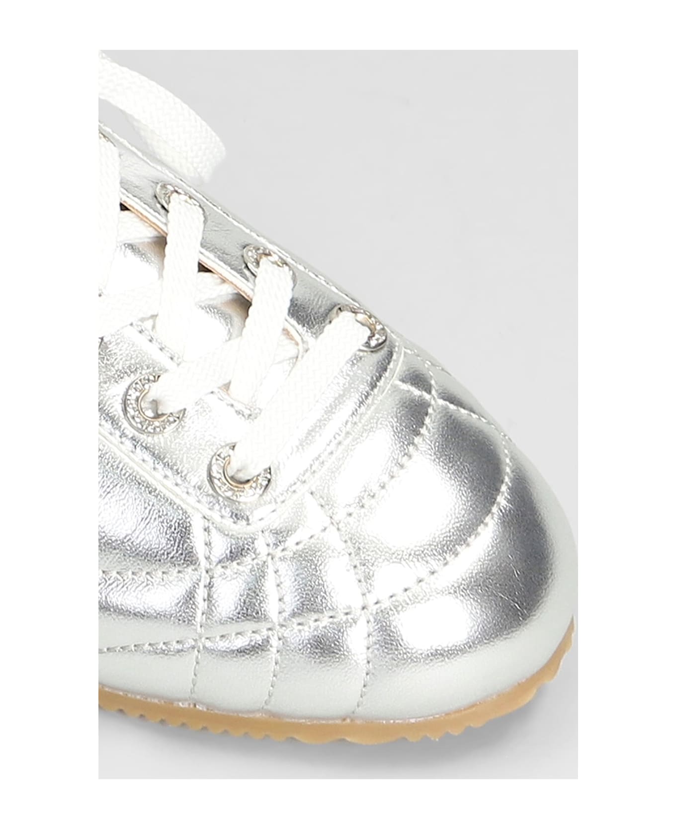 Mach 
Mach Sneakers In Silver Leather - silver