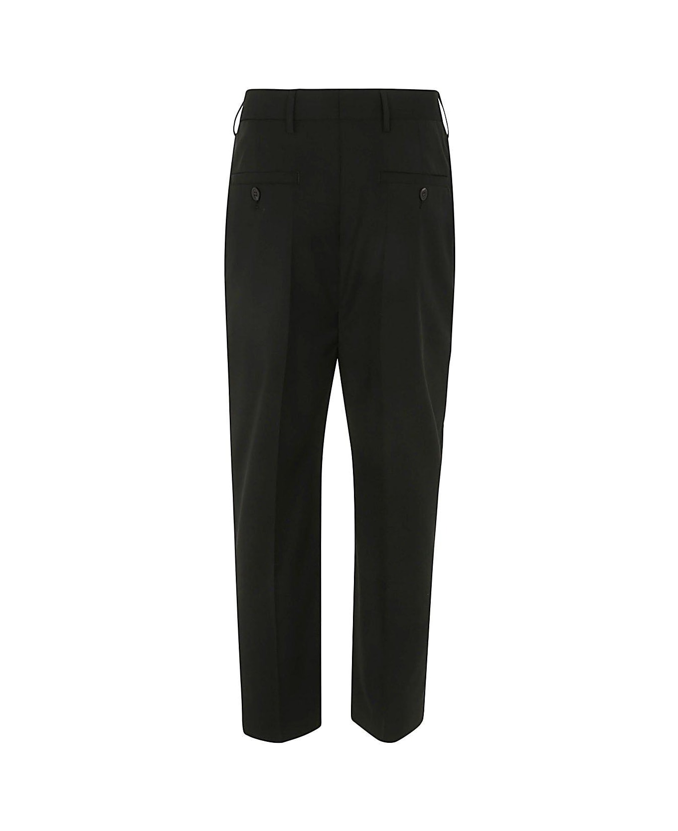 Rick Owens Straight-leg Cropped Tailored Pants - BLACK ボトムス