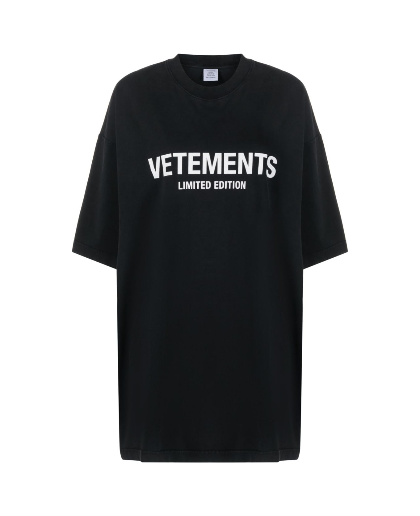 VETEMENTS Limited Edition Logo T-shirt - Black Tシャツ