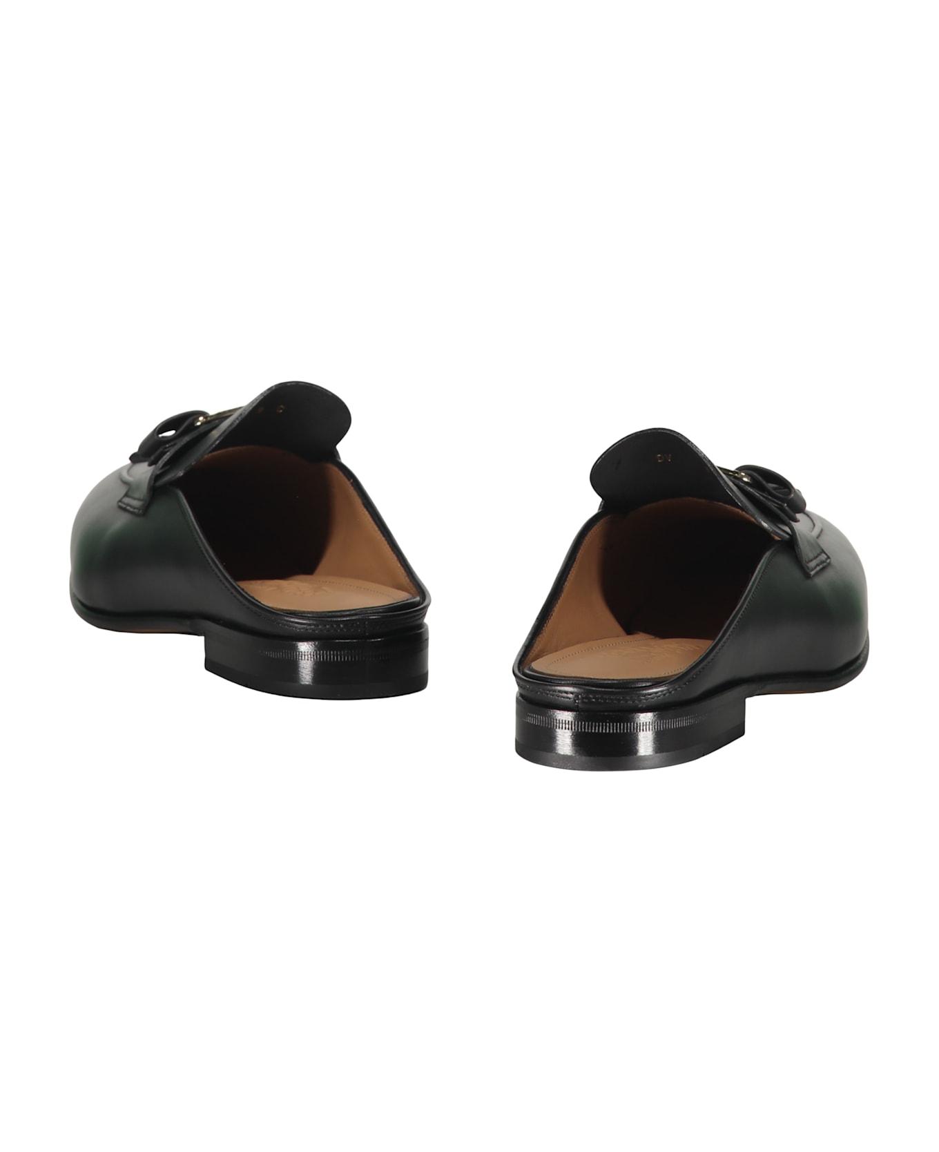 Ferragamo Leather Mules - black