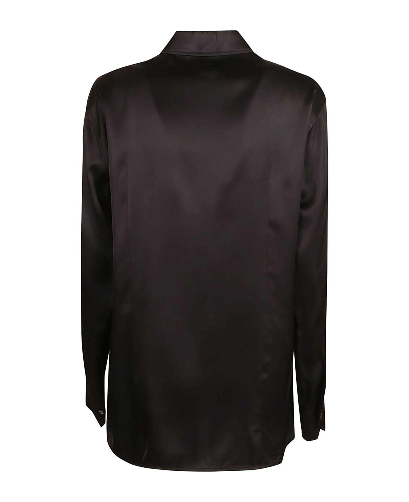 N.21 Embellished Long-sleeved Shirt - Black シャツ