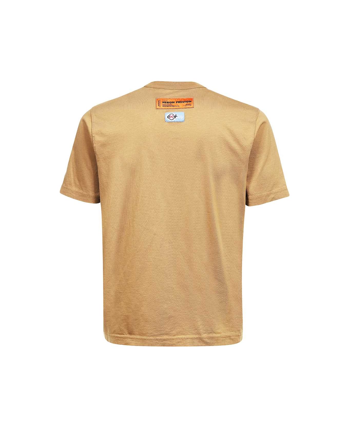 HERON PRESTON Cotton T-shirt - brown