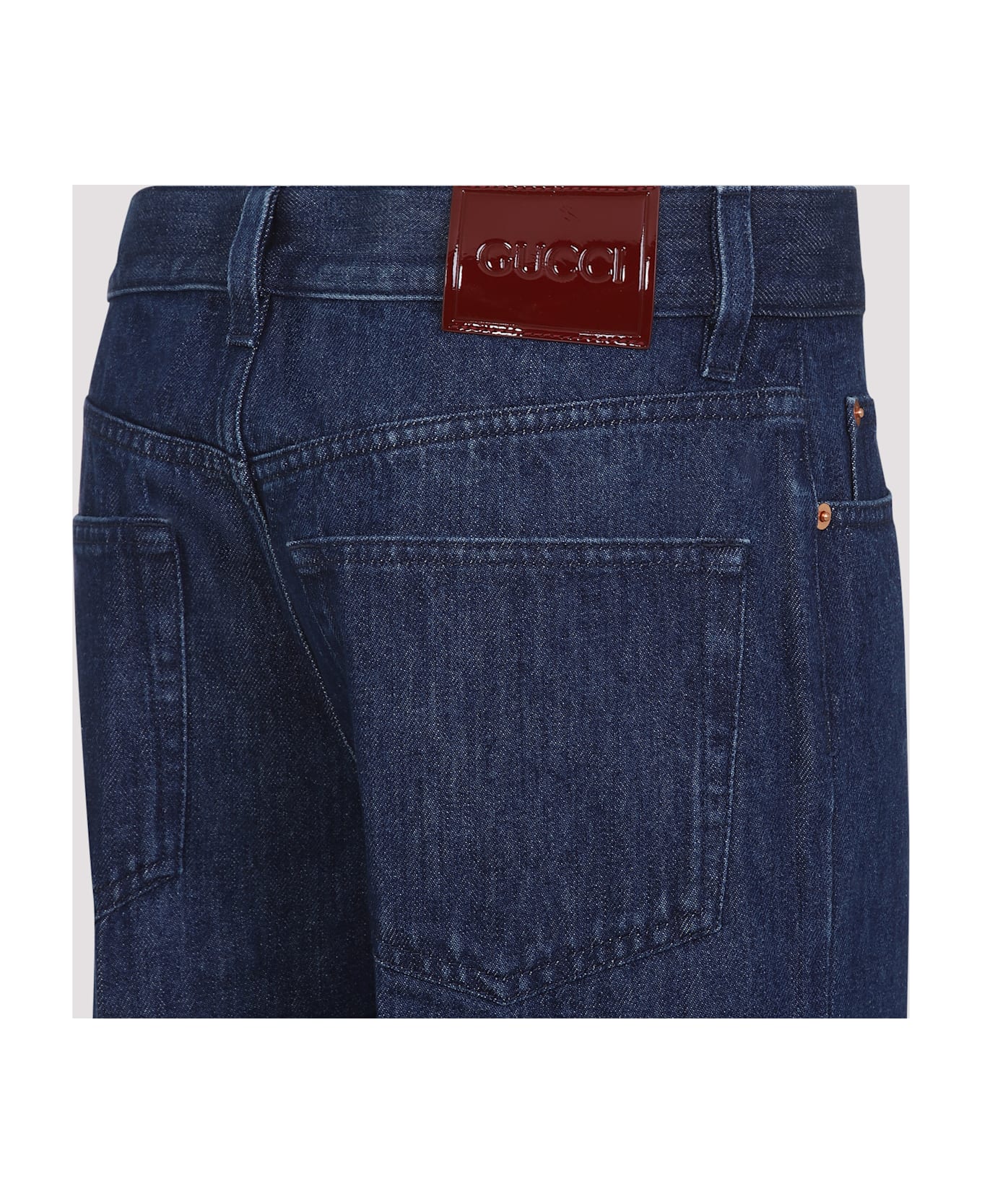 Gucci Straight Leg Jeans - Dark Blue