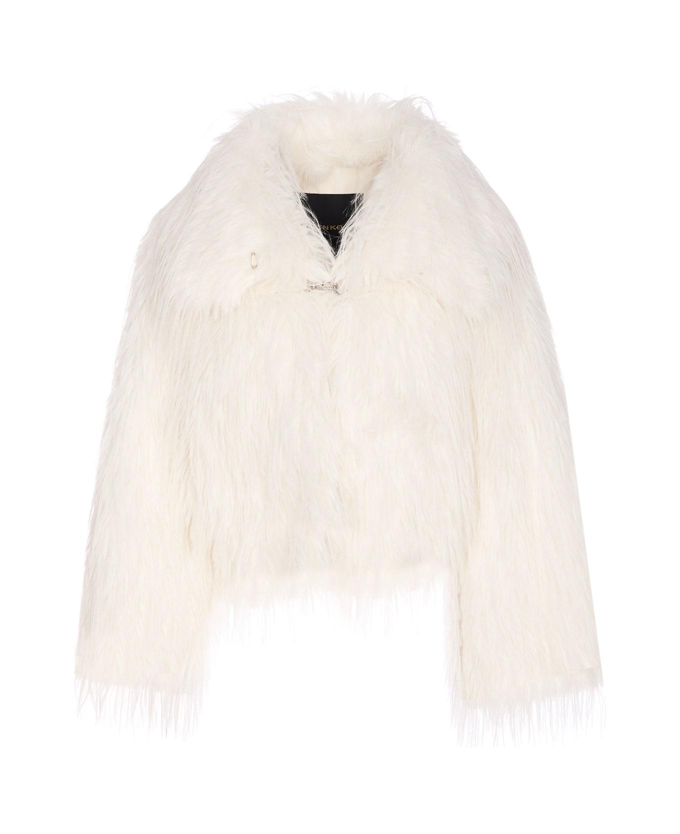 Pinko Amparo Faux Fur Jacket - White