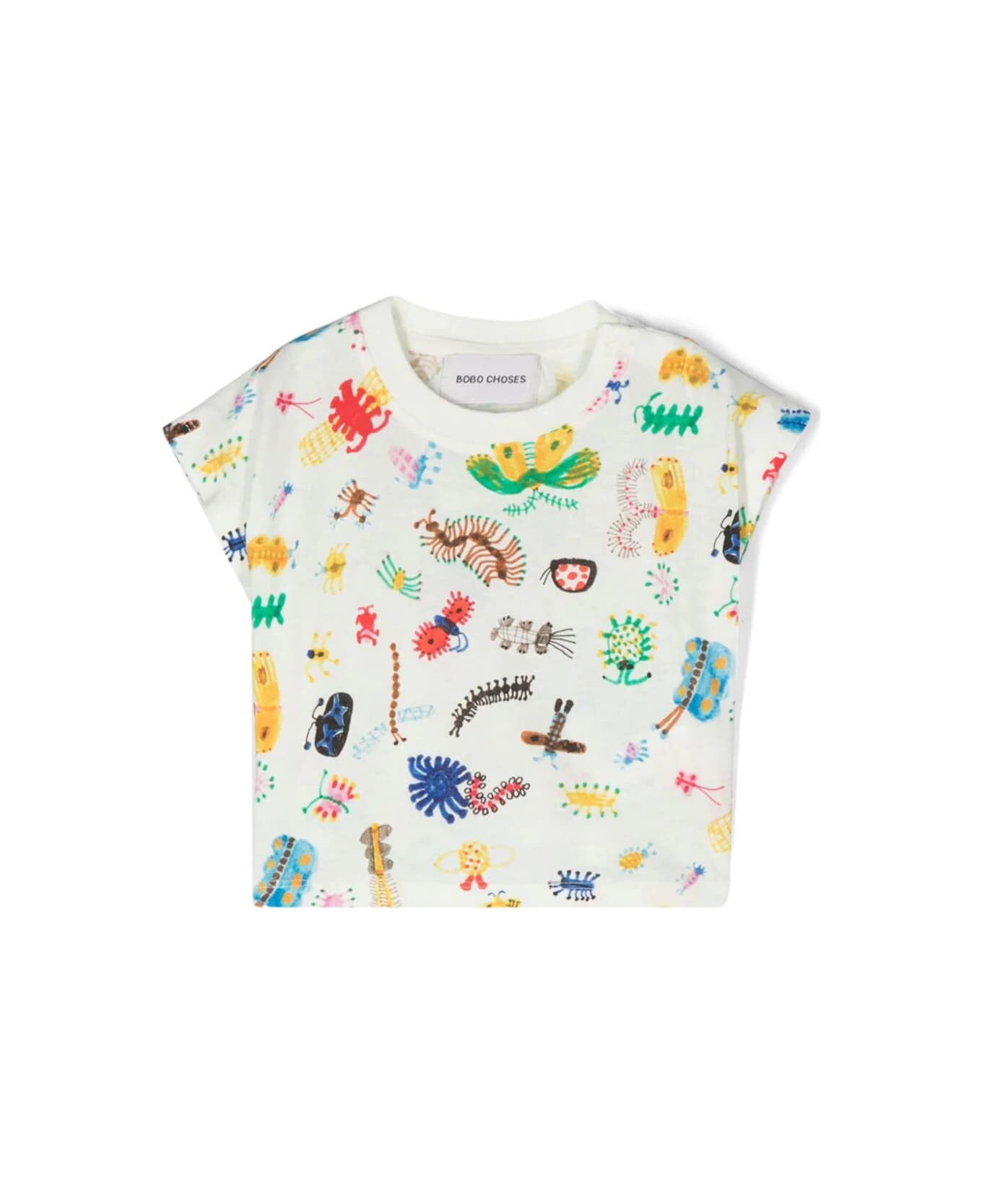 Bobo Choses Baby Funny Insect All Over T-shirt - Off White