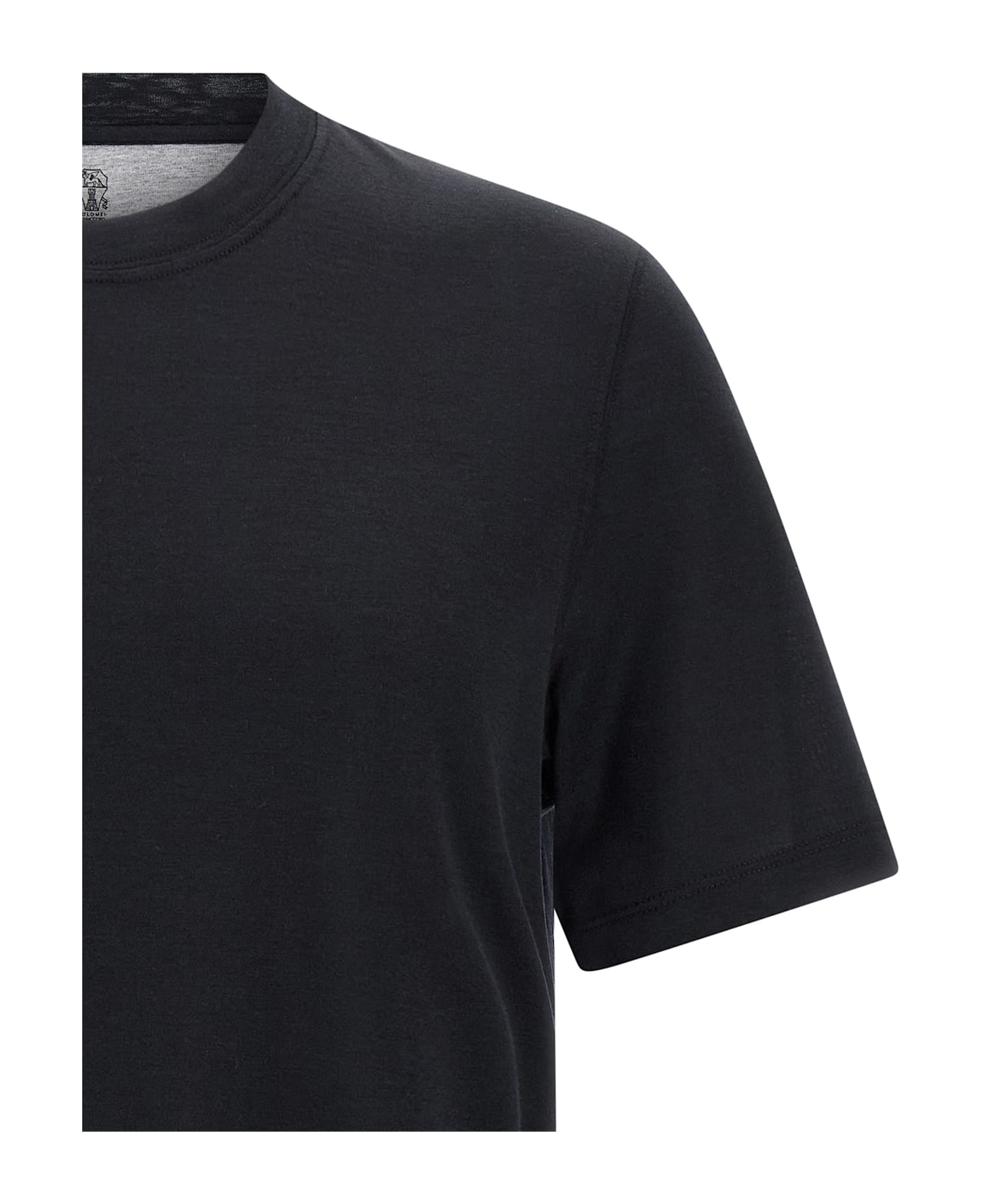 Brunello Cucinelli Silk T-shirt - Black  