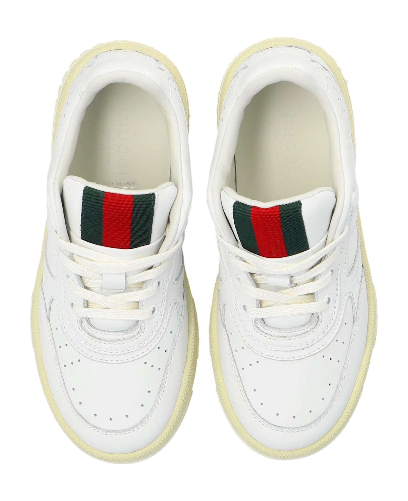 Gucci Kids Sneakers With Logo - White