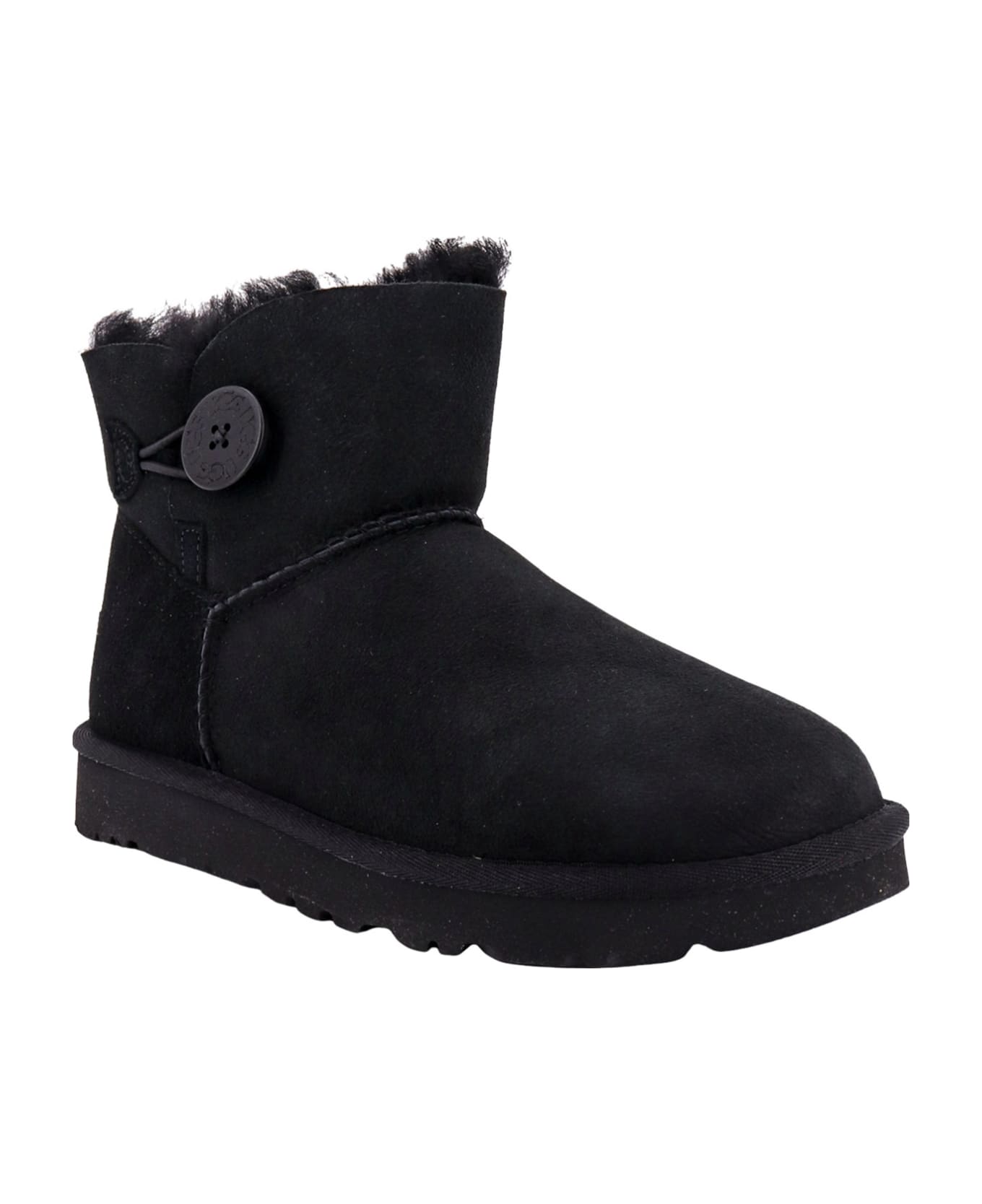 UGG Mini Baley Button Ankle Boots - Black
