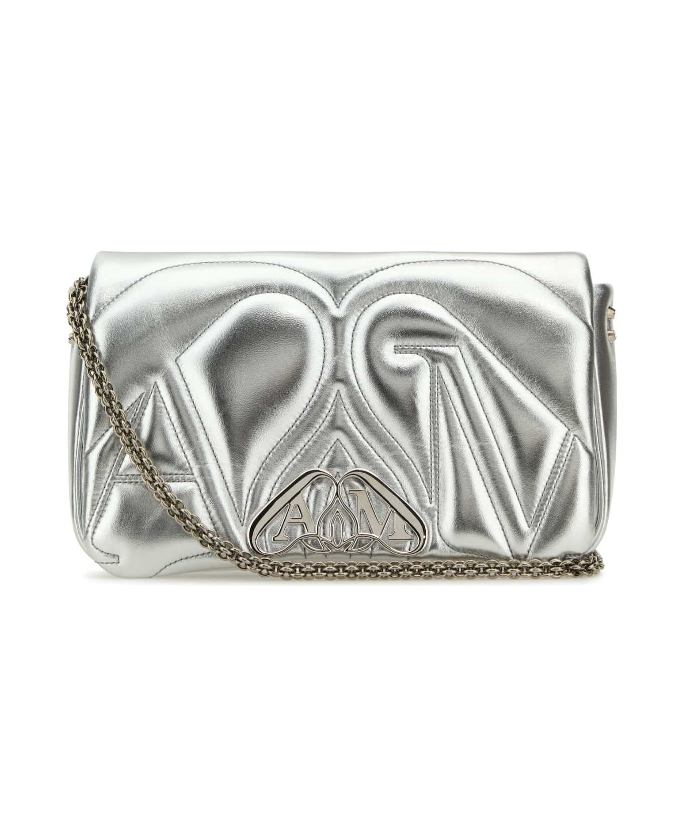 Alexander McQueen Silver Leather Small Seal Shoulder Bag - LIGHTSILVER ショルダーバッグ