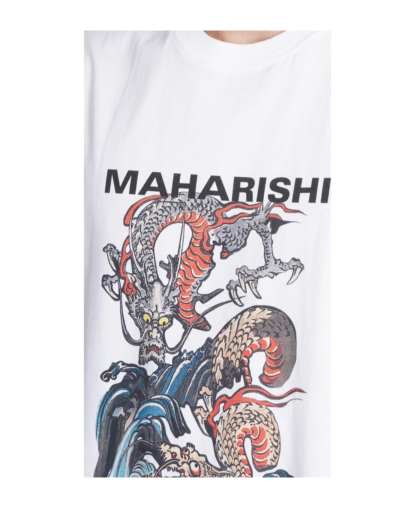 Maharishi T-shirt In White Cotton - white シャツ