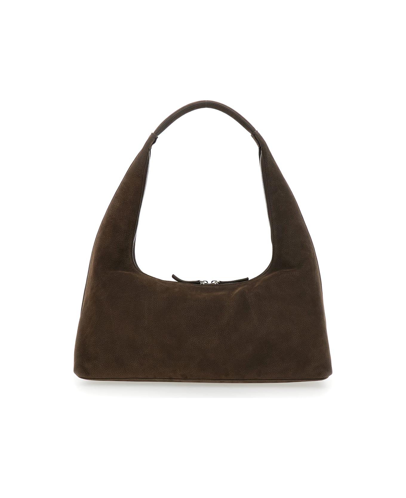 Marge Sherwood Btown Shoulder Bag With Logo Lettering On The Front And Fixed Shoulder Strap In Leather Woman - Brown