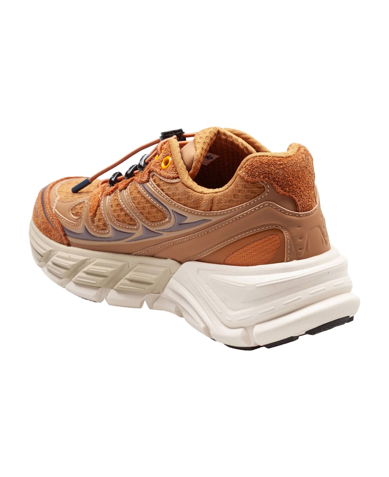 Barracuda Round-one Fabric And Suede Sneakers, Biscuit Color - COOKIE
