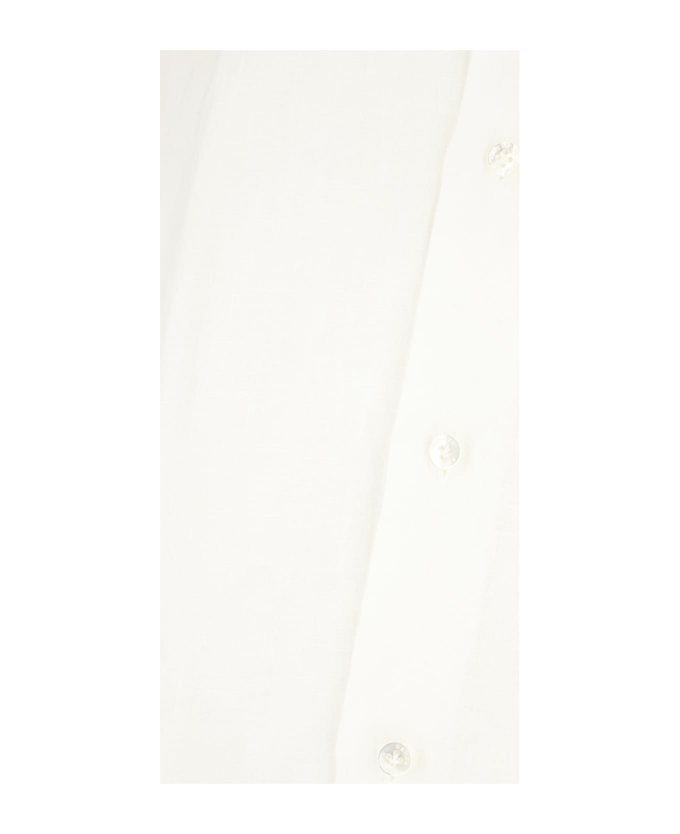 Barba Napoli White Linen Shirt - Bianco