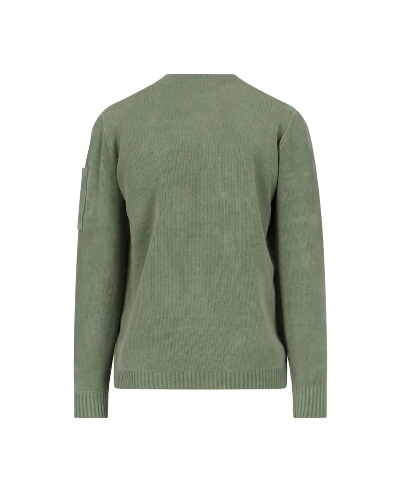C.P. Company Chenille Sweater - Agave green ニットウェア