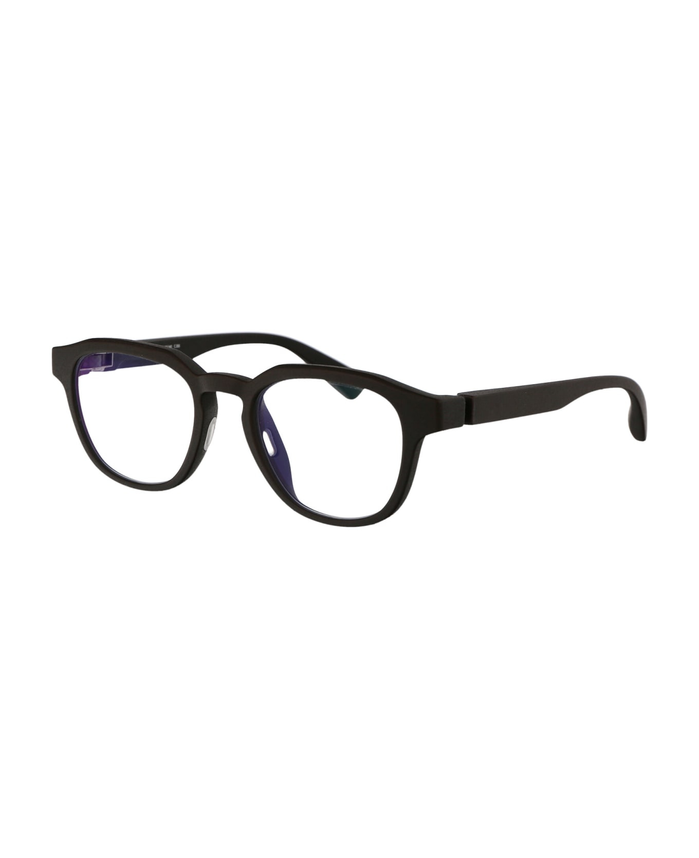 Mykita Bellis Glasses - 355 MD2-Ebony Brown Clear