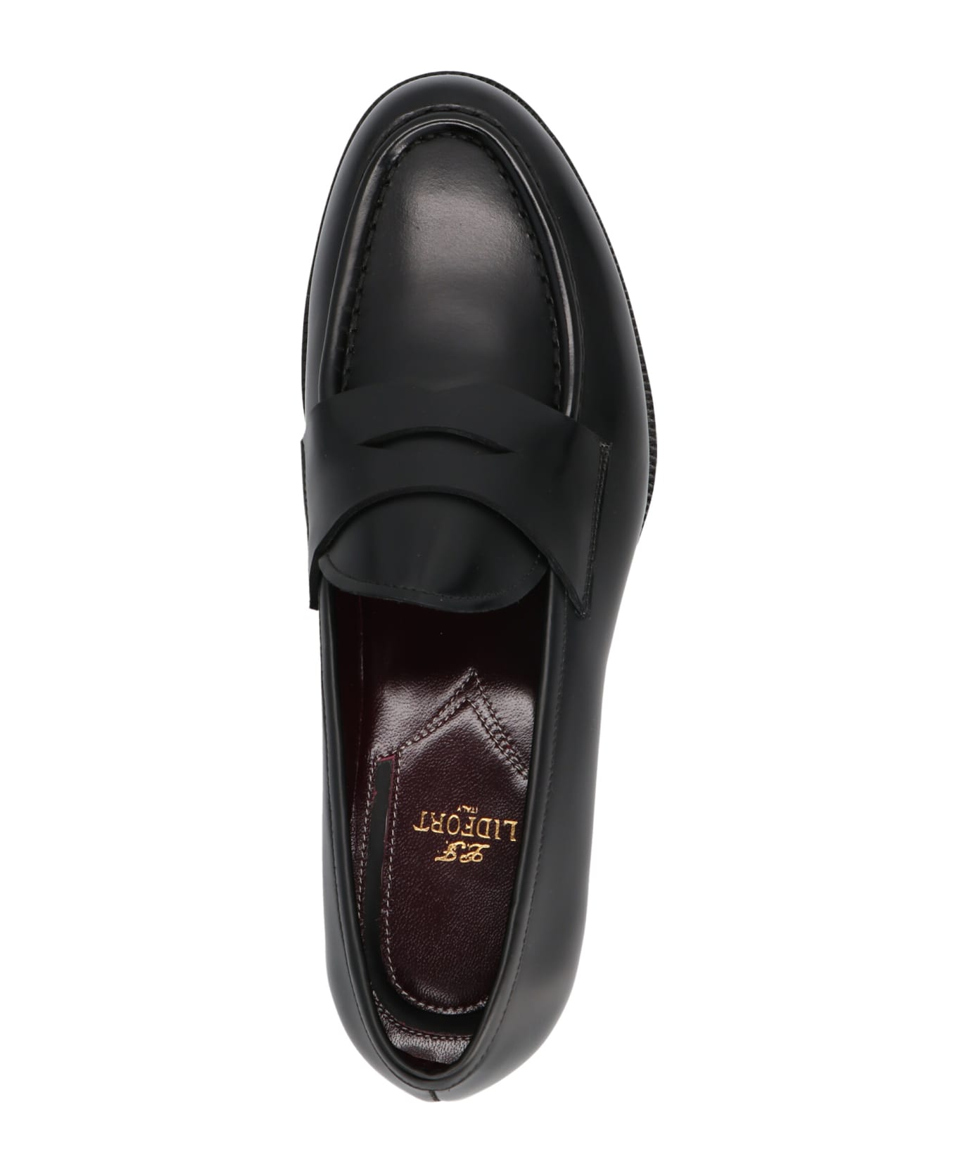 Lidfort Leather Loafers - Black  